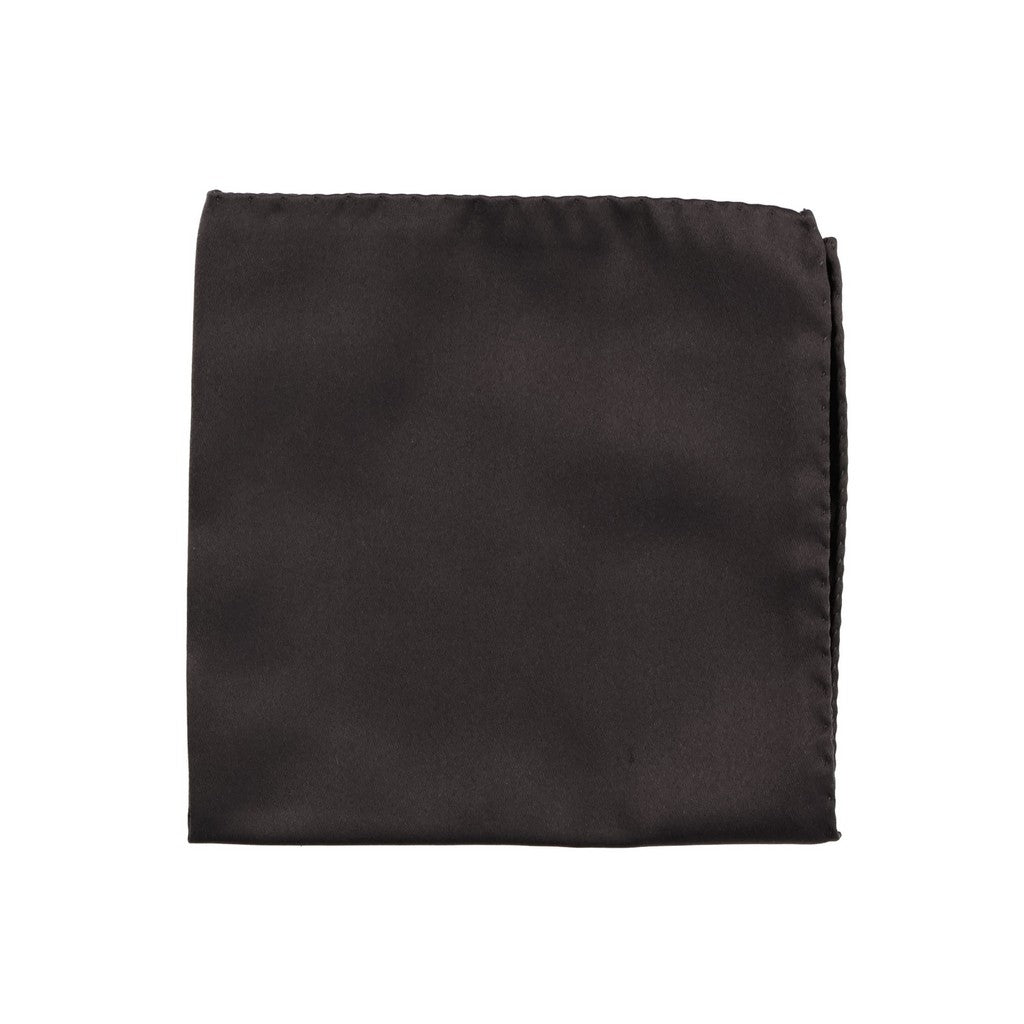 HENRY SARTORIAL Plain Silk Pocket Square GRAPHITE - Henry Bucks