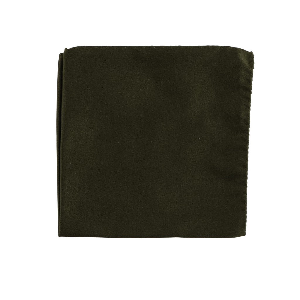 HENRY SARTORIAL Plain Silk Pocket Square MOSS - Henry Bucks
