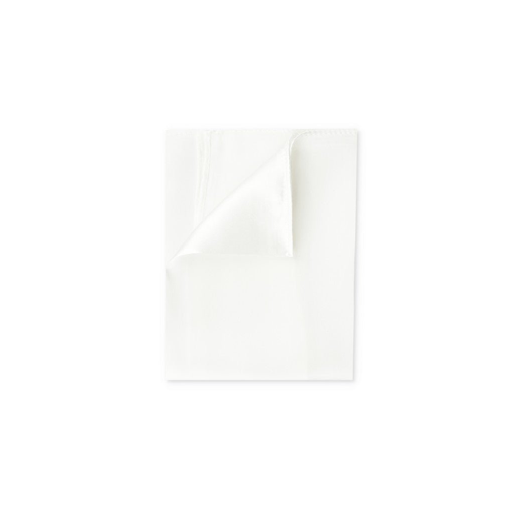 HENRY SARTORIAL Plain Silk Pocket Square WHITE - Henry Bucks