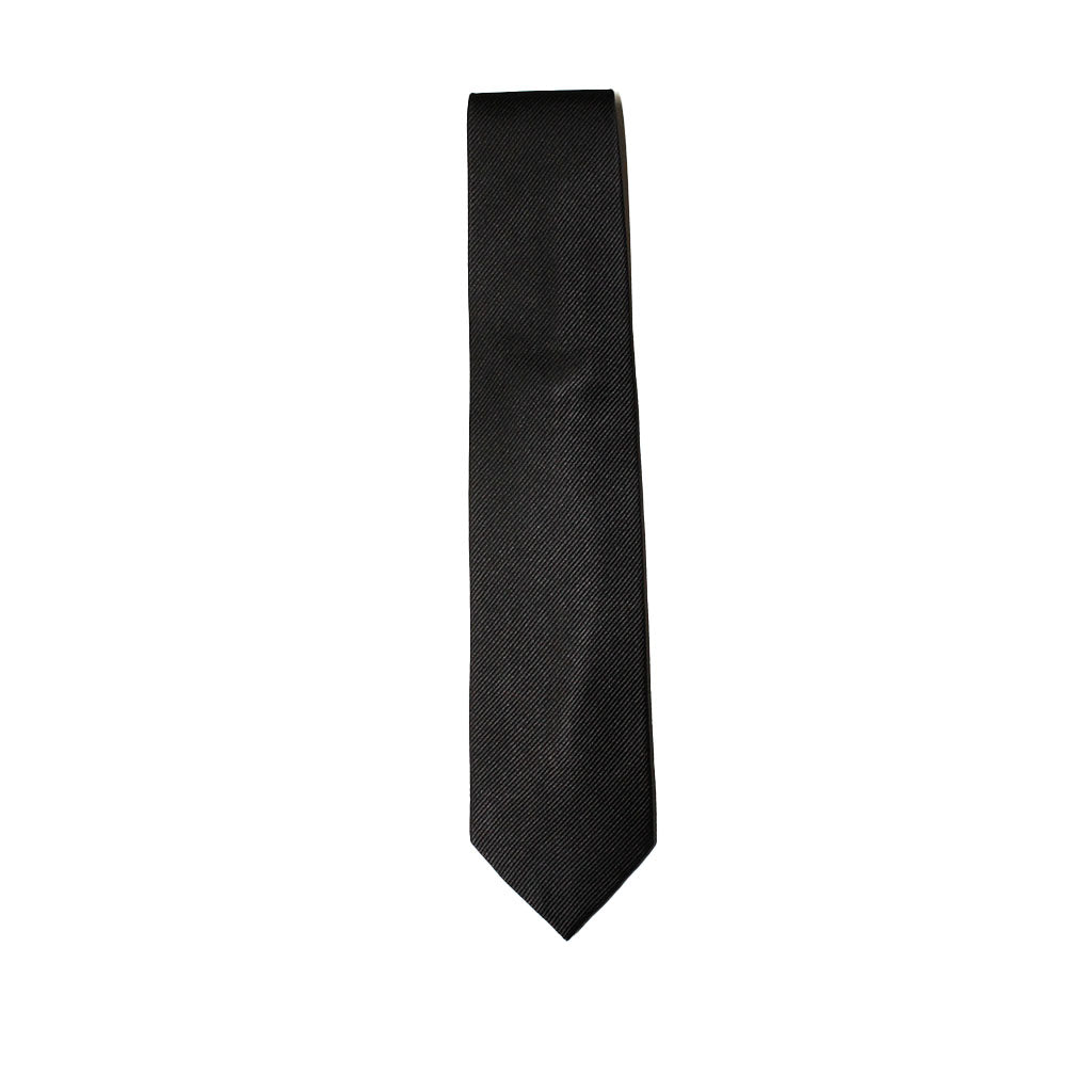 HENRY SARTORIAL Plain Silk Tie BLACK - Henry Bucks