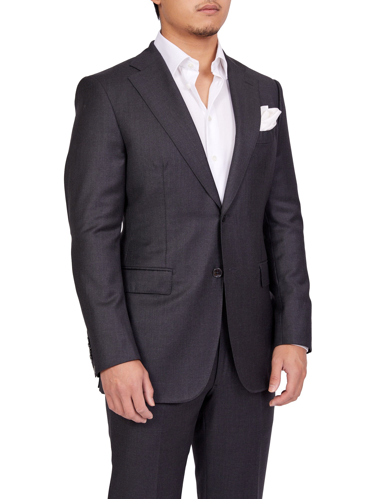 HENRY SARTORIAL Plain Suit (FC) CHARCOAL SH - Henry BucksSuits23BSRA024 - CHCL - S - 50