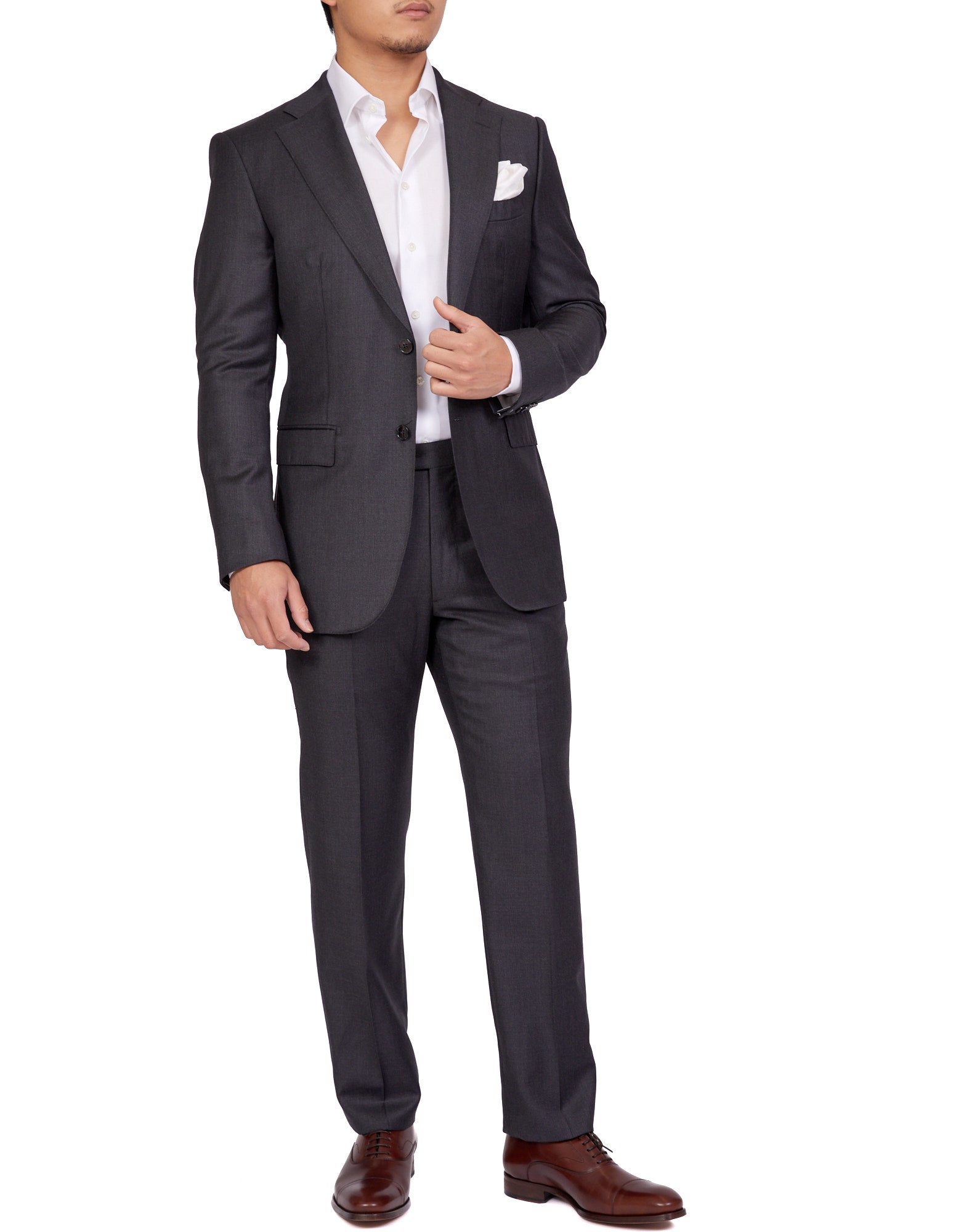 HENRY SARTORIAL Plain Suit (FC) CHARCOAL SH - Henry BucksSuits23BSRA024 - CHCL - S - 50