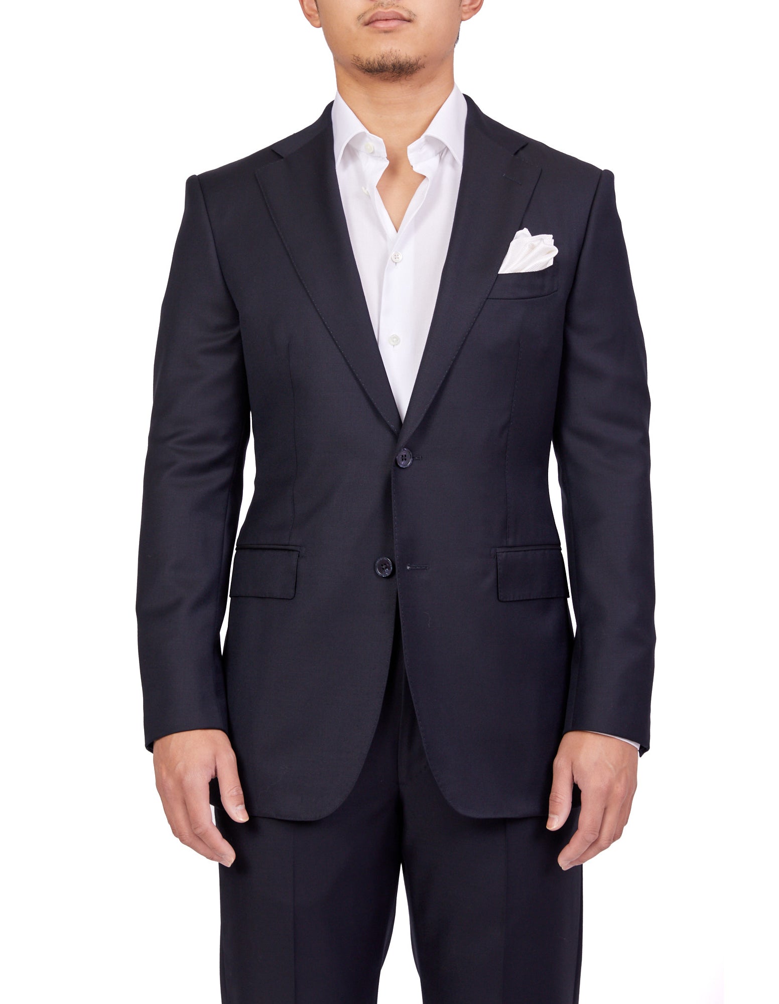 HENRY SARTORIAL Plain Suit (FC) NAVY SH - Henry BucksSuits23BSRA024 - NAVY - S - 50