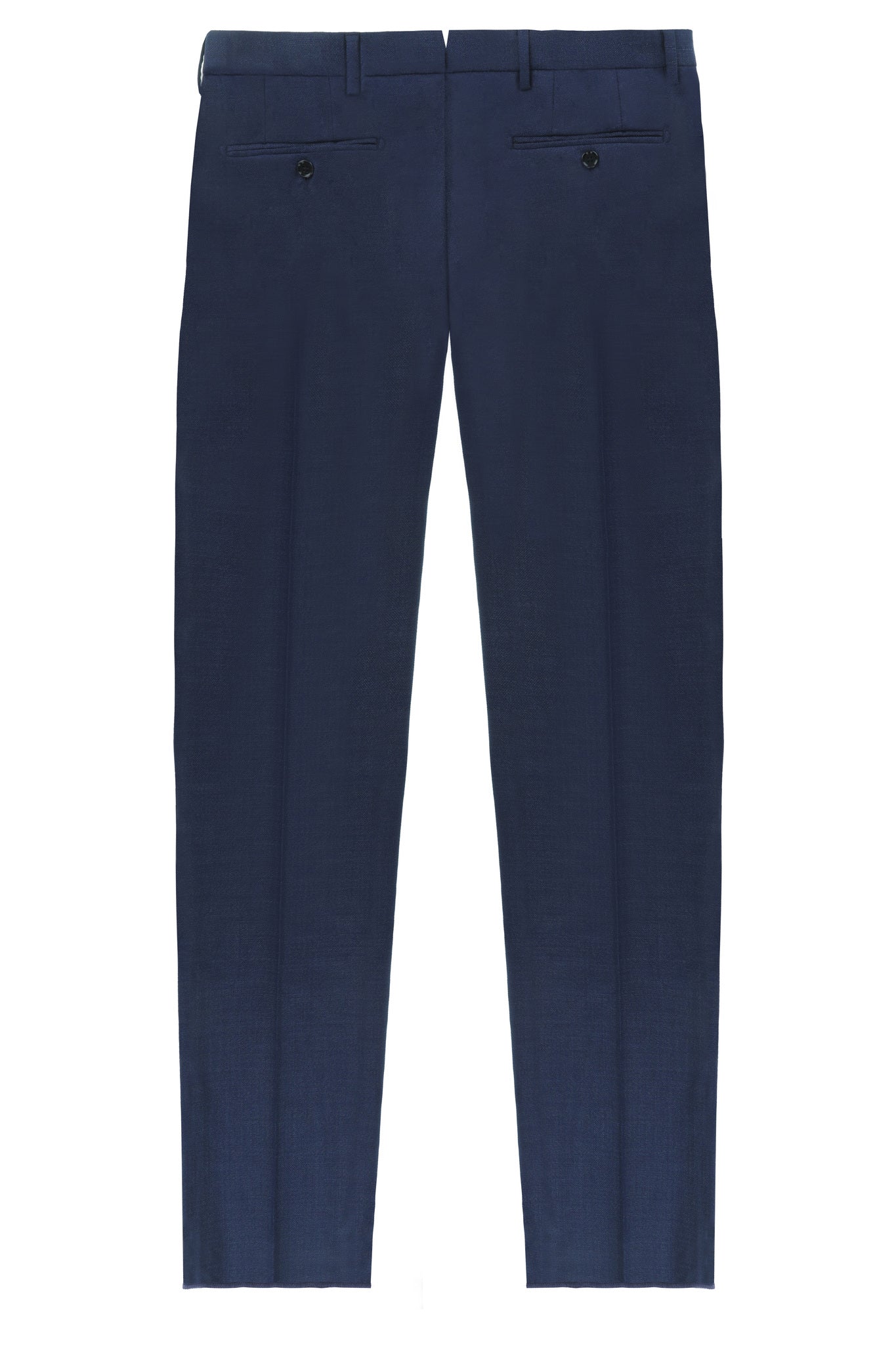 HENRY SARTORIAL Plain Trouser BLUE MELANGE REG - Henry BucksTrouser - Formal34SS230082 - BLUMELANGE - R - 48