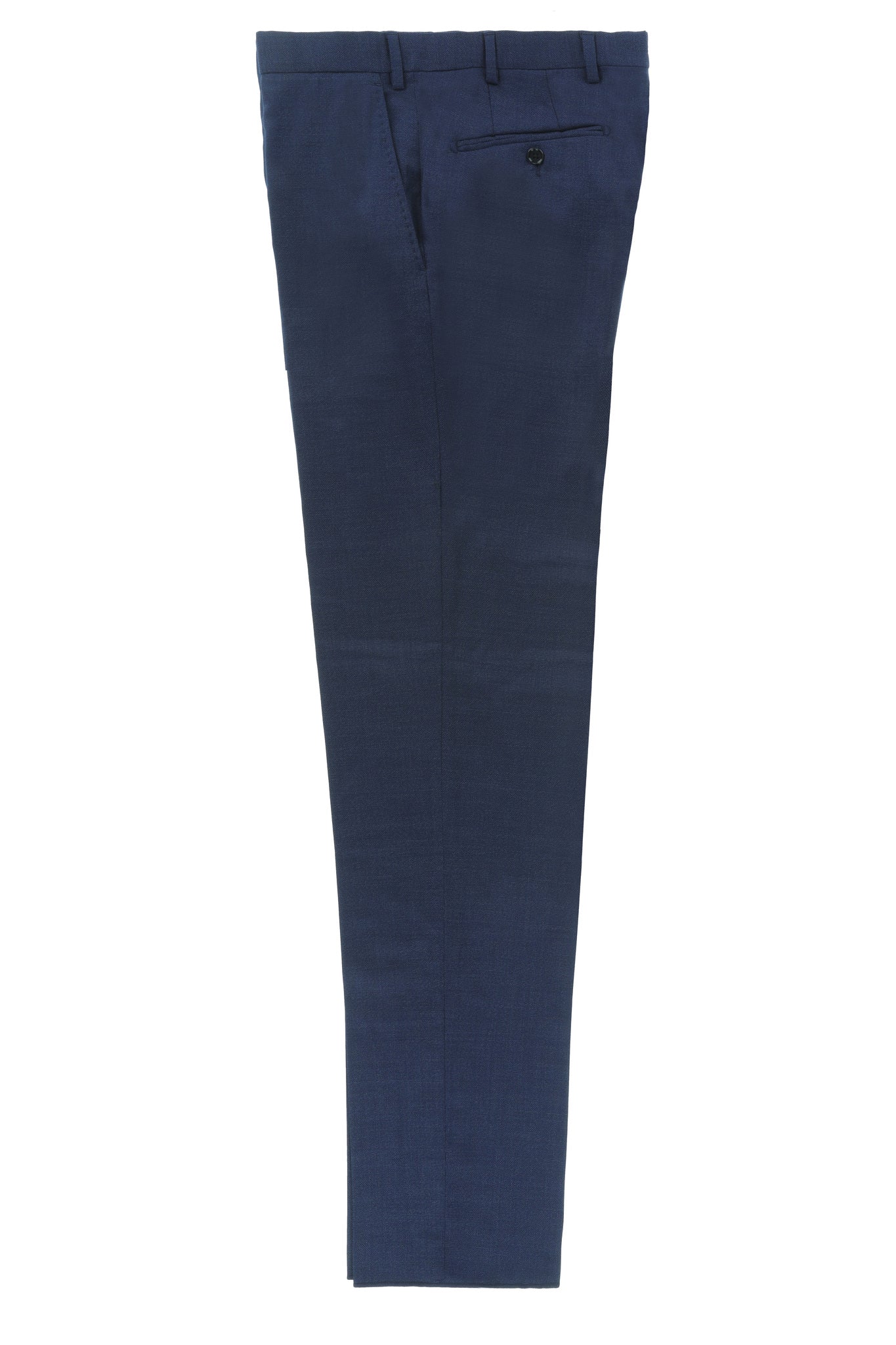 HENRY SARTORIAL Plain Trouser BLUE MELANGE REG - Henry BucksTrouser - Formal34SS230082 - BLUMELANGE - R - 48