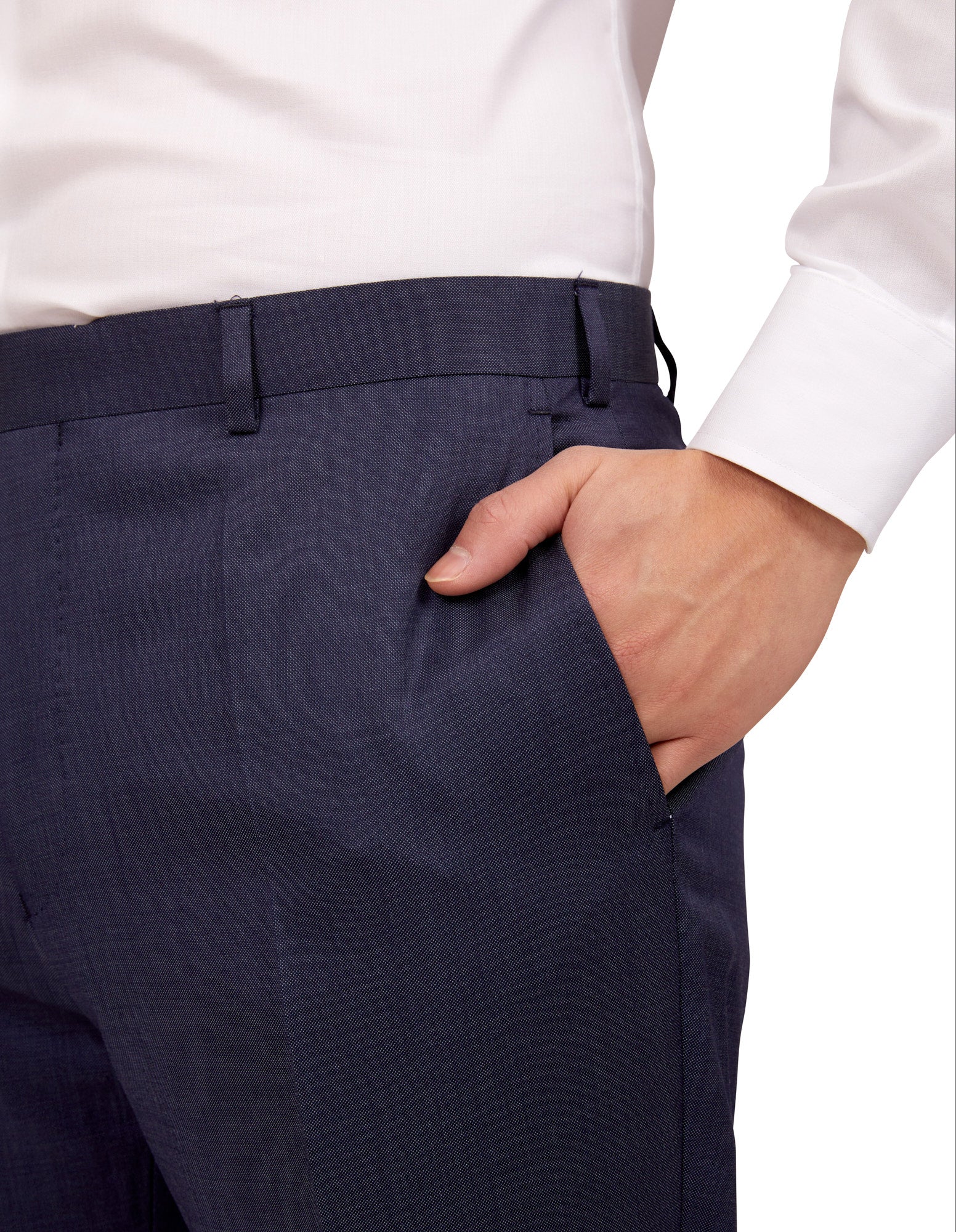 HENRY SARTORIAL Plain Trouser BLUE REG - Henry BucksTrouser - Formal34SS220012 - BLUE - R - 48