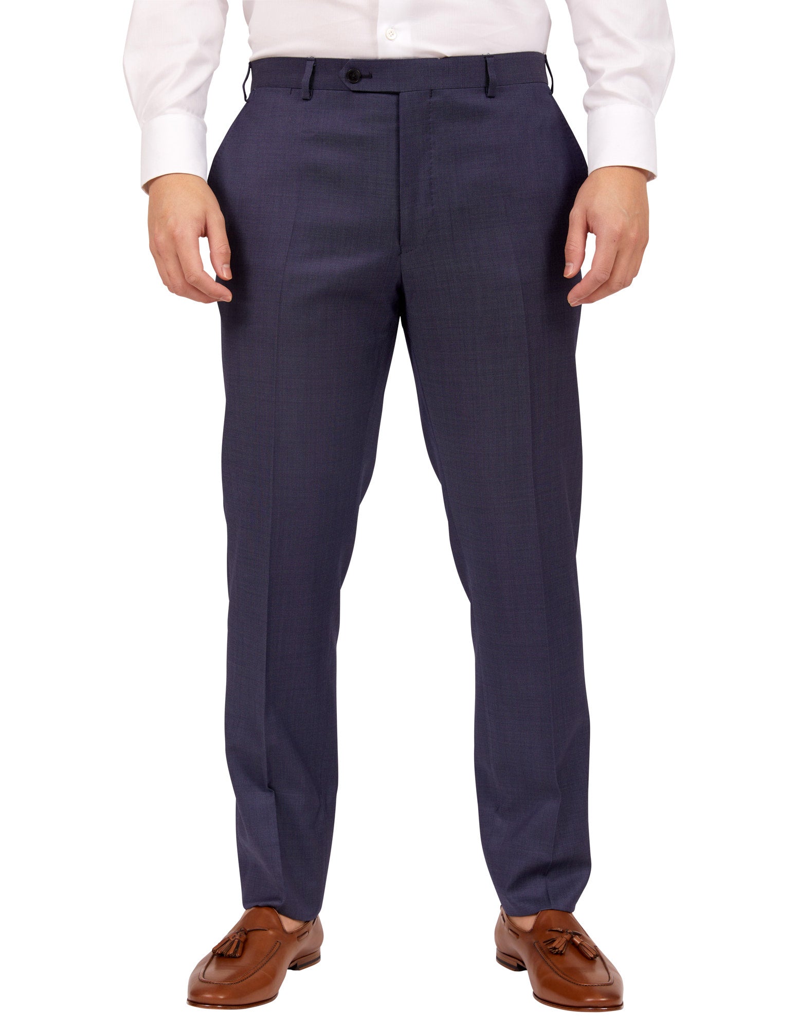 HENRY SARTORIAL Plain Trouser BLUE REG - Henry BucksTrouser - Formal34SS220012 - BLUE - R - 48