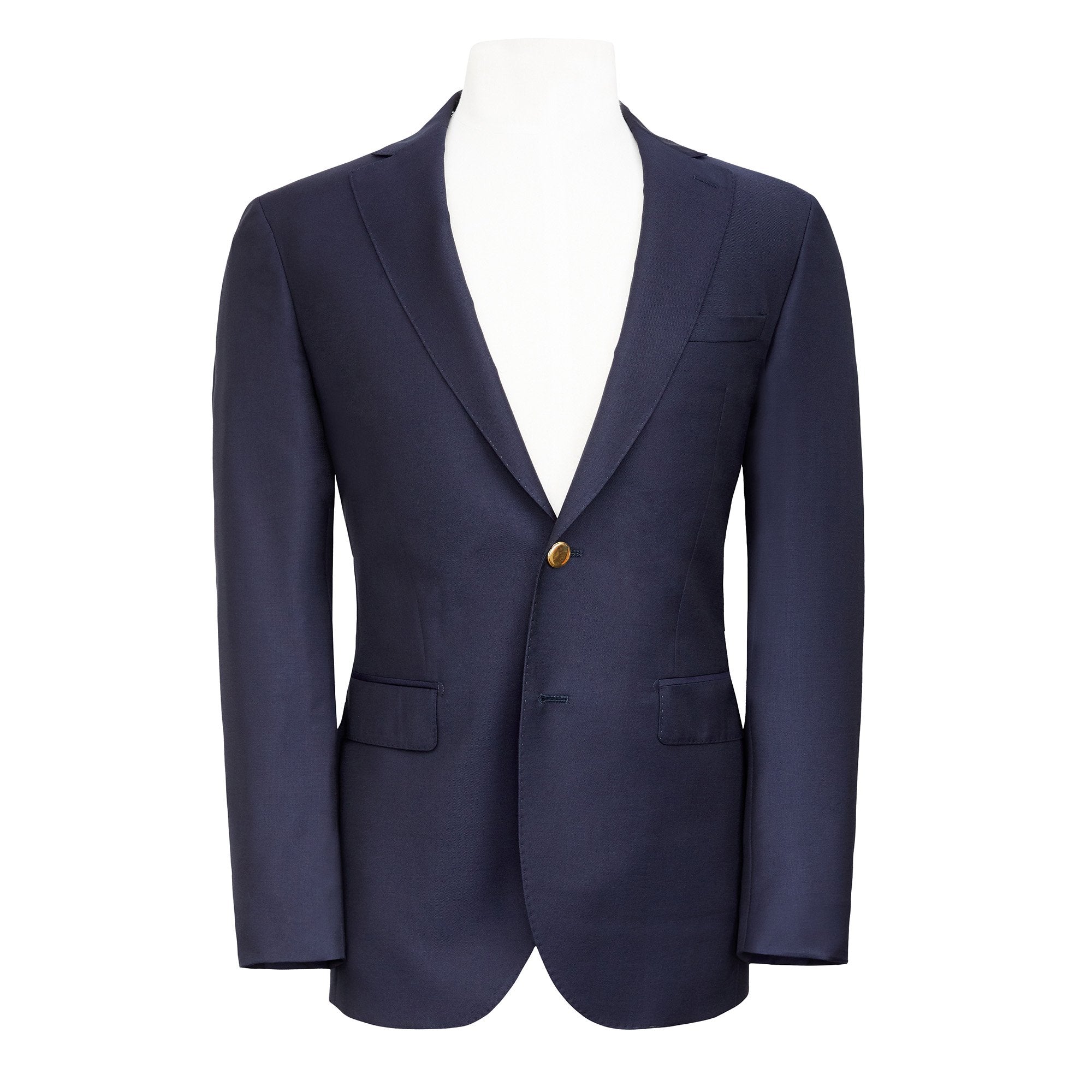 HENRY SARTORIAL Plain Twill SB2B Blazer NAVY REG - Henry BucksBlazers33BSRA0001 - NAVY - R - 46