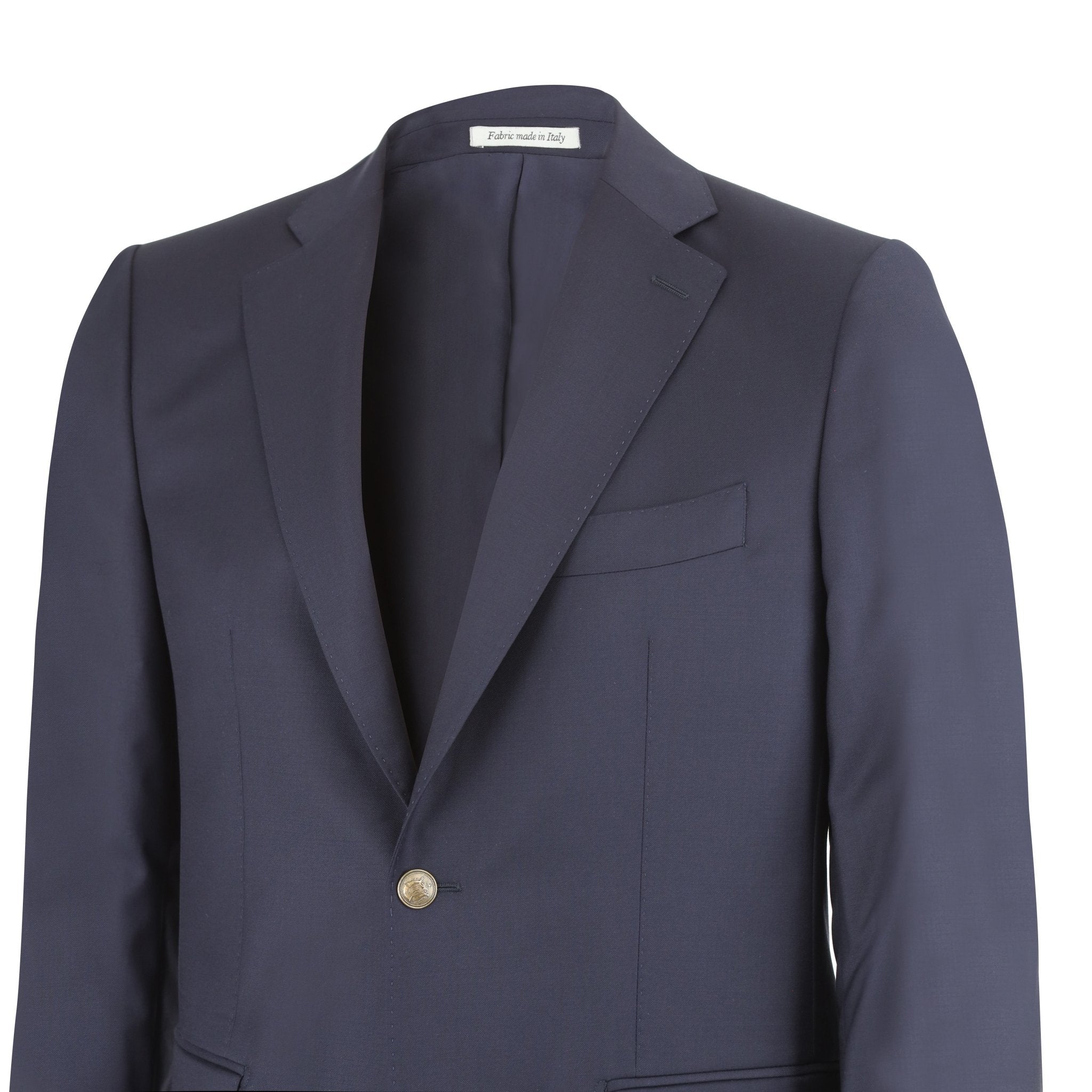 HENRY SARTORIAL Plain Twill Single Breast Two Button Blazer NAVY LG - Henry BucksBlazers33BSRA0001 - NAVY - L - 48