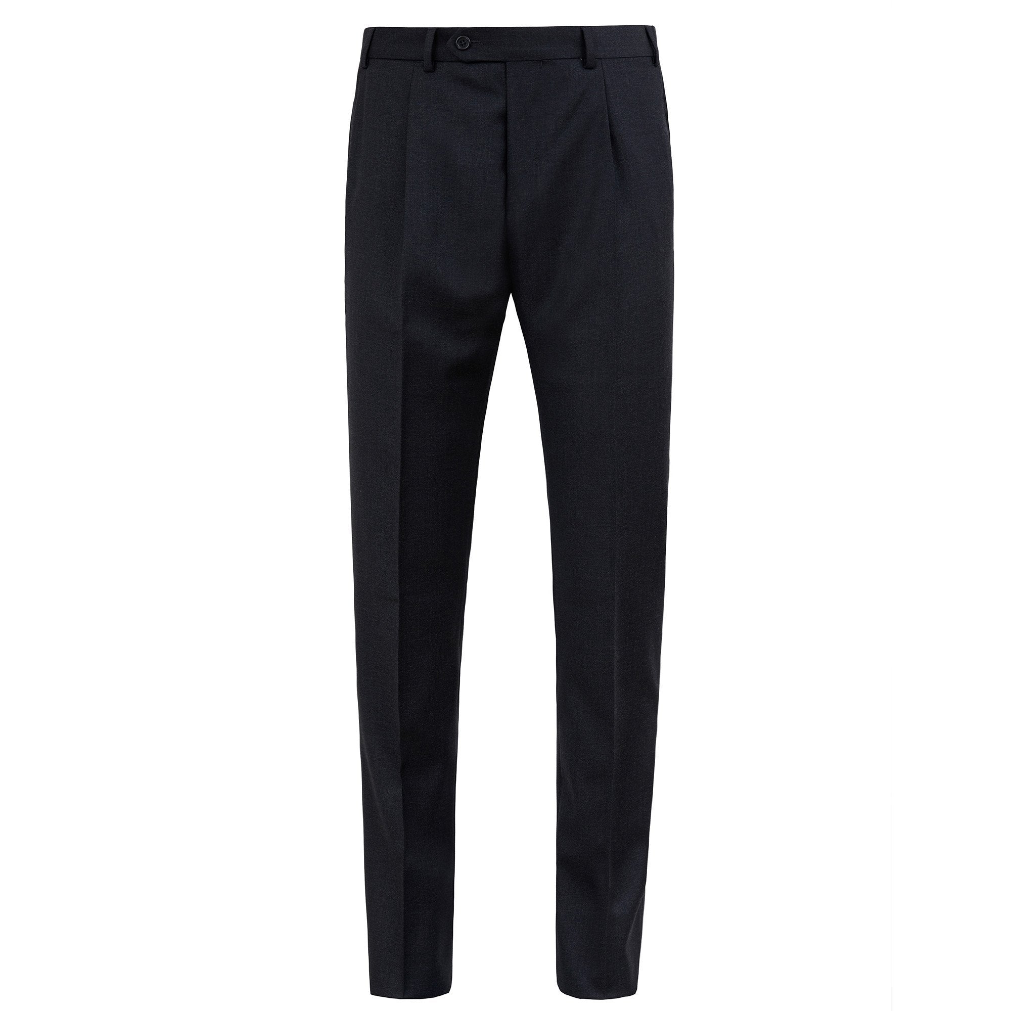 HENRY SARTORIAL Pleat Trousers CHARCOAL REG - Henry BucksTrouser - Formal34BSR024 - CHCL - R - 46