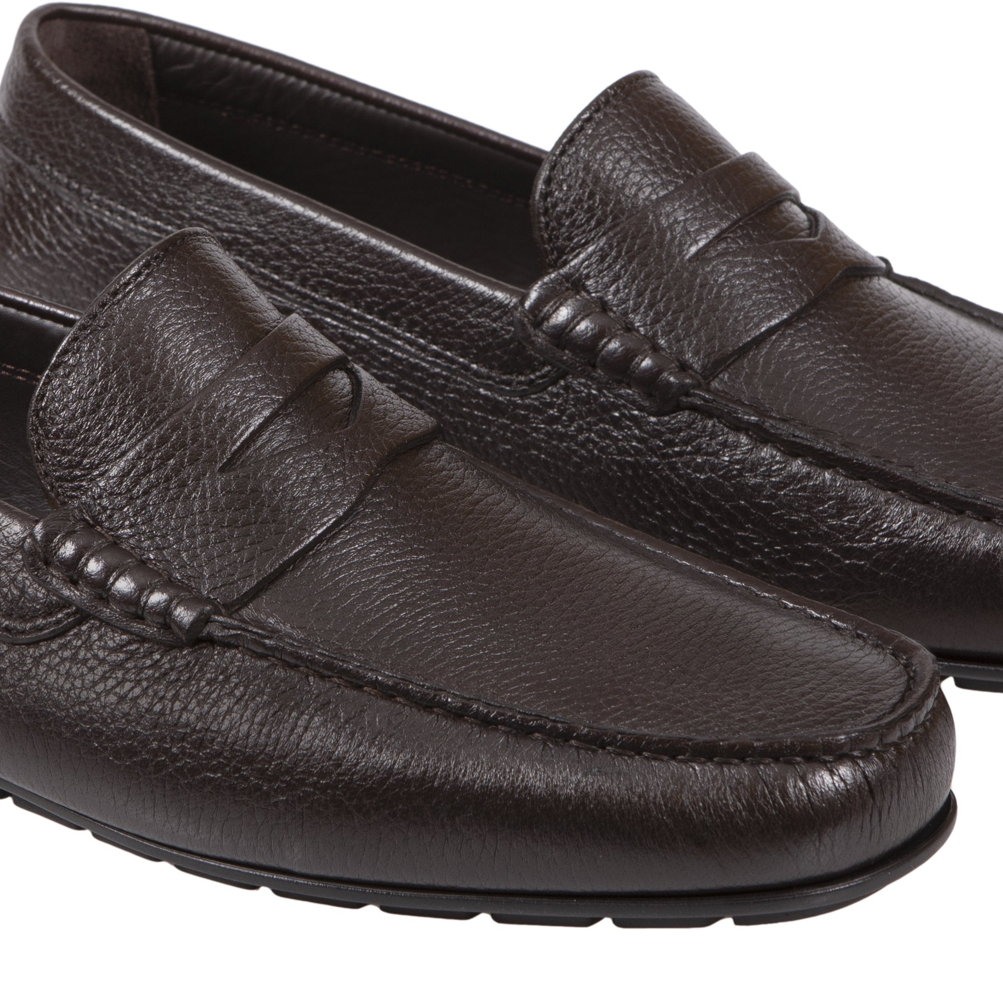 HENRY SARTORIAL Portsea Deerskin Driving Shoes DARK BROWN - Henry BucksLoafers & Driving Shoes80SS20201 - BRDK - 6 1/2