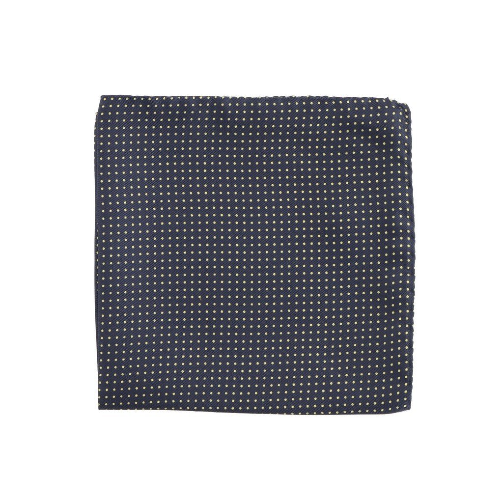 HENRY SARTORIAL Printed Silk Pocket Square NAVY - Henry Bucks