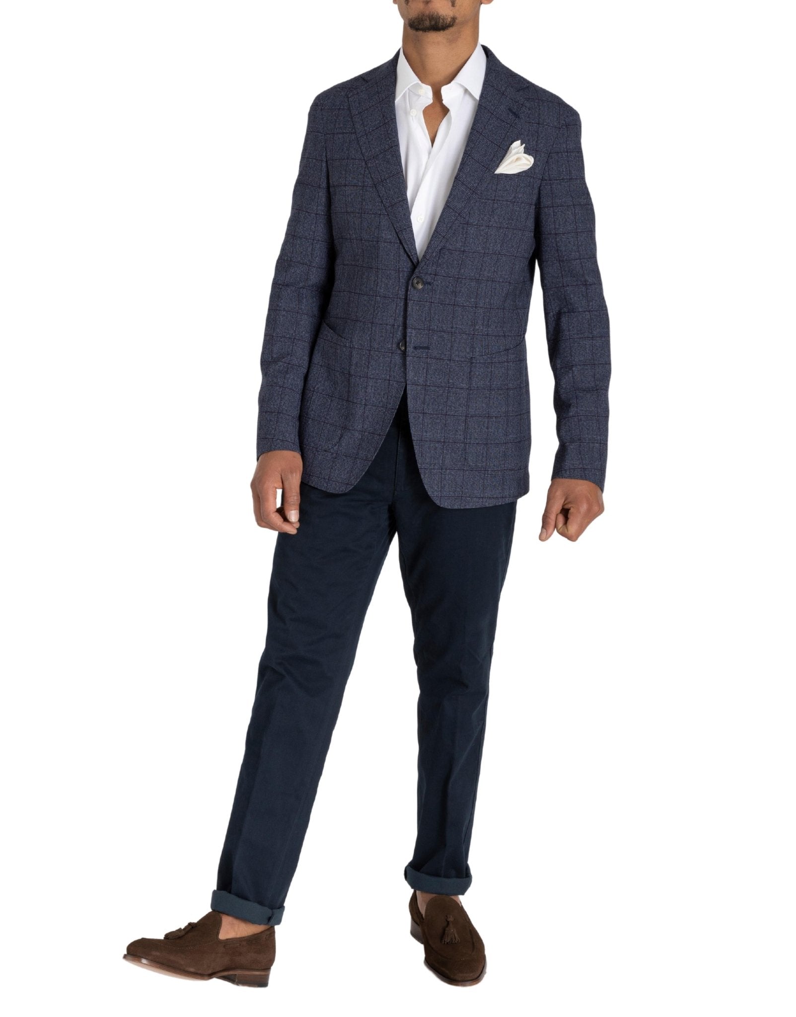 HENRY SARTORIAL Reda Atto Jacket BLUE CHECK REG - Henry BucksBlazers33SS210013 - BLUCHECK - R - 44