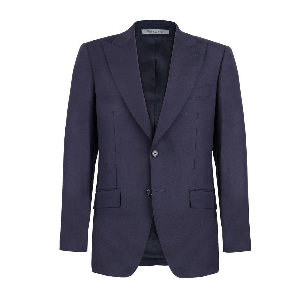 HENRY SARTORIAL Reda Wool Hopsack Blazer NAVY - Henry Bucks