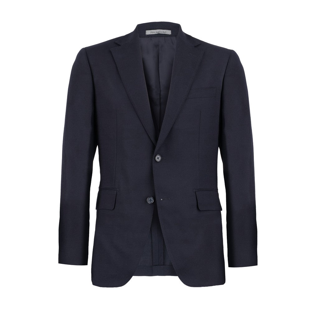 HENRY SARTORIAL Reda Wool Roadster Jacket NAVY REG - Henry Bucks