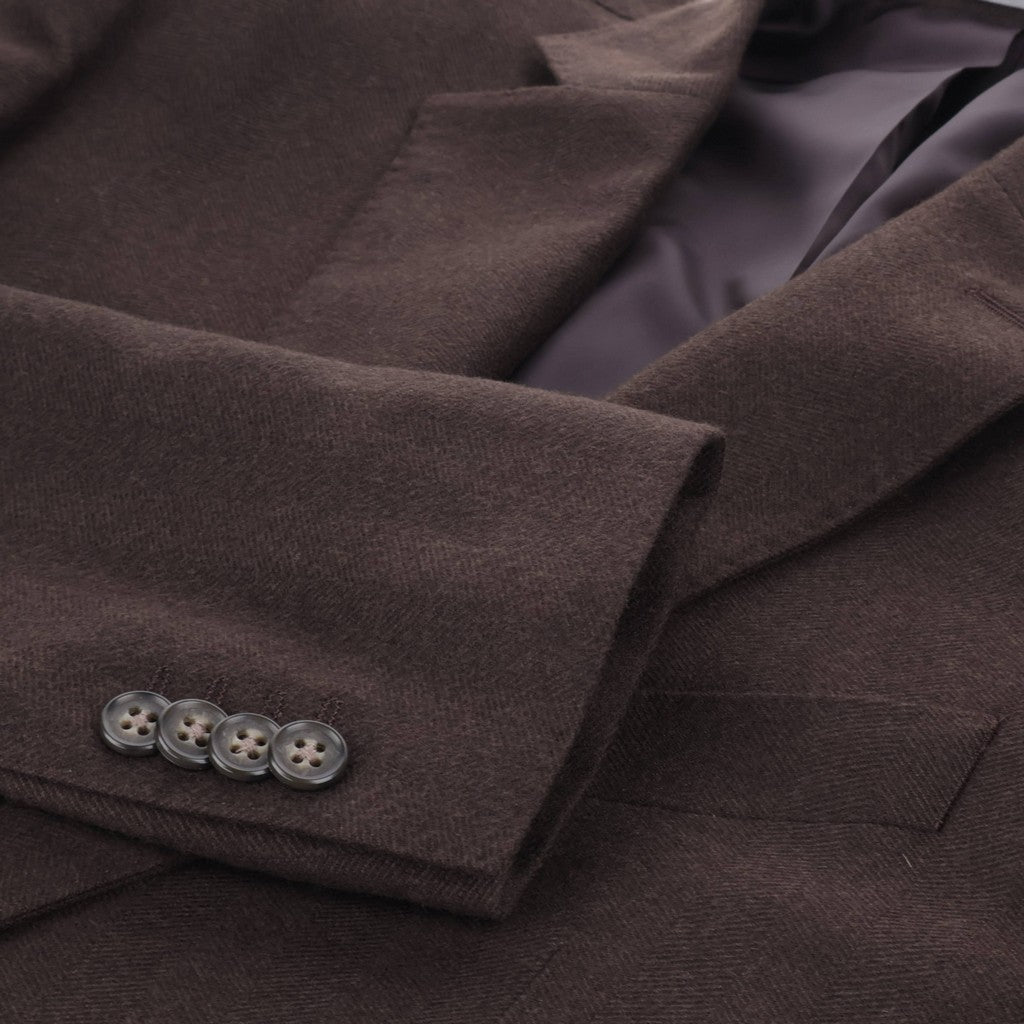 HENRY SARTORIAL Rogna Wool Silk Blazer CHOCOLATE - Henry Bucks