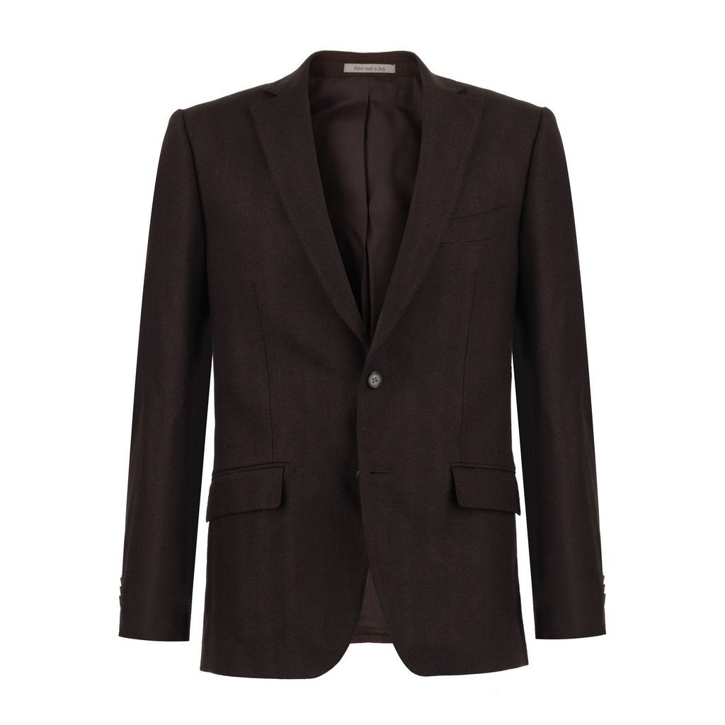 HENRY SARTORIAL Rogna Wool Silk Blazer CHOCOLATE - Henry Bucks