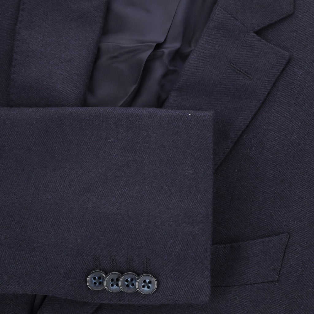 HENRY SARTORIAL Rogna Wool Silk Blazer NAVY - Henry Bucks