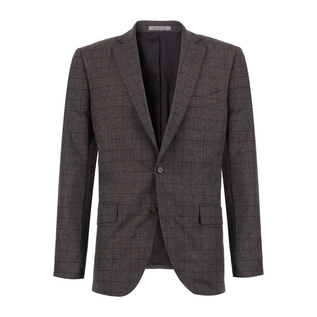 HENRY SARTORIAL Rogna Wool/Cashmere Blazer BROWN CHECK - Henry Bucks