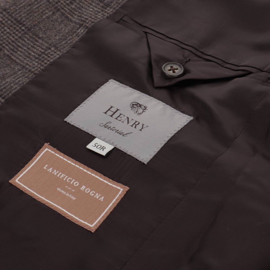 HENRY SARTORIAL Rogna Wool/Cashmere Blazer BROWN CHECK - Henry Bucks