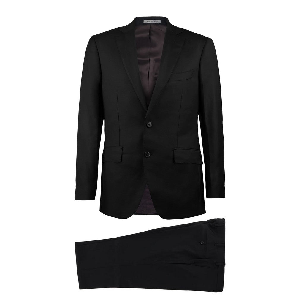 HENRY SARTORIAL Roma Pure Wool Suit BLACK - Henry Bucks