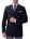 HENRY SARTORIAL Zegna Traveller Double Breasted Wool Blazer NAVY LG