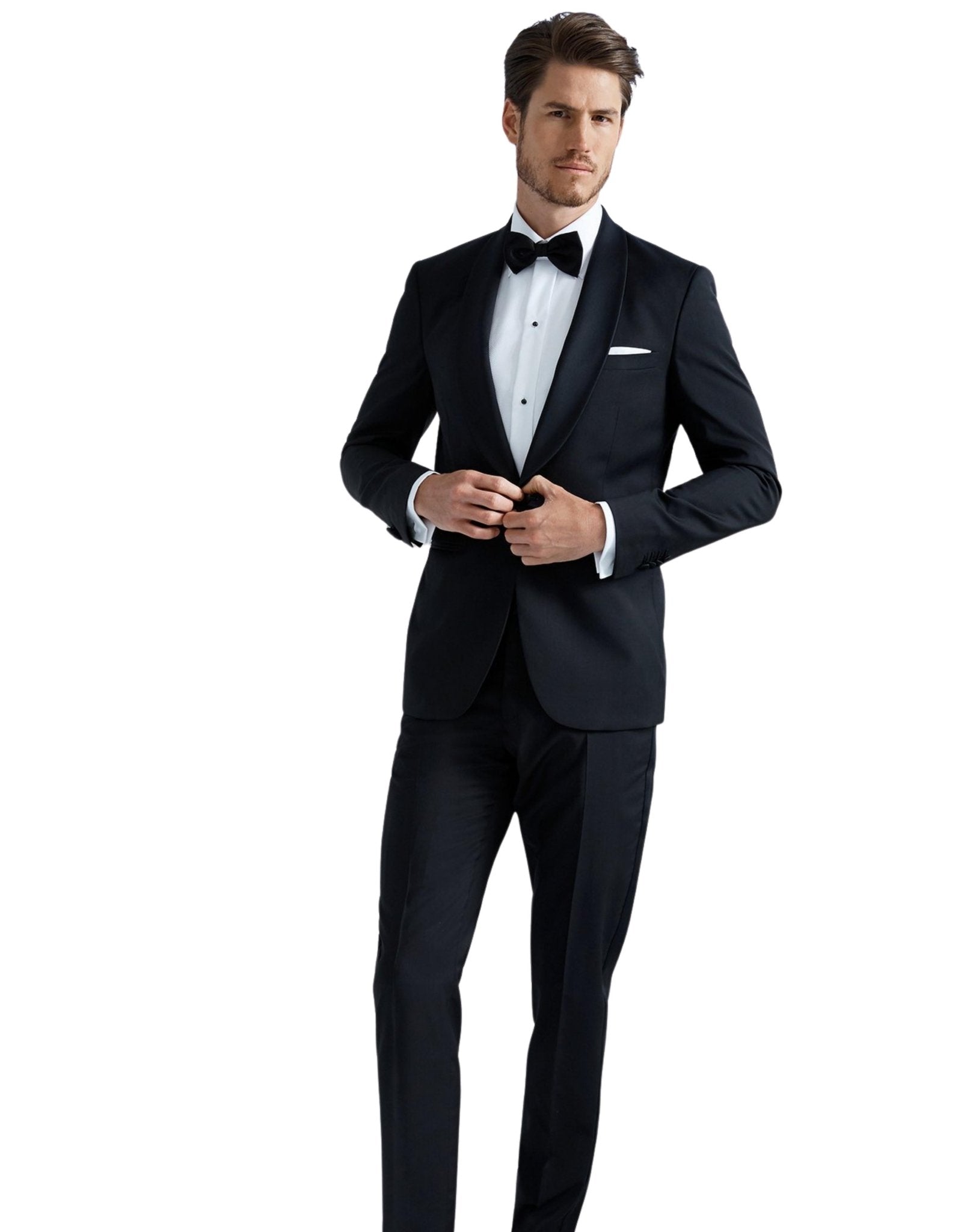 HENRY SARTORIAL Shawl Collar Dinner Suit BLACK LG - Henry BucksSuits9000137 - BLCK - L - 52