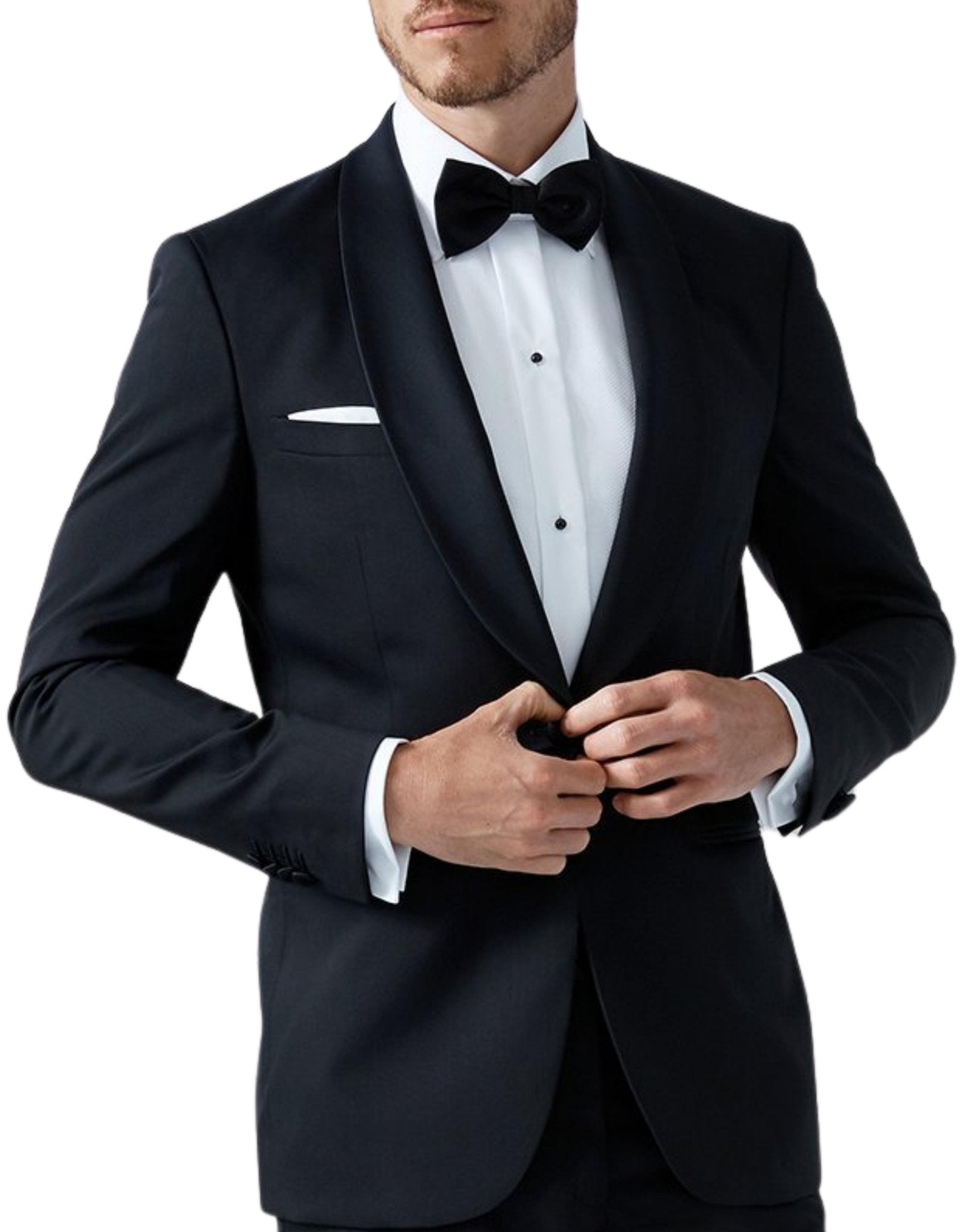 HENRY SARTORIAL Shawl Collar Dinner Suit BLACK LG - Henry BucksSuits9000137 - BLCK - L - 52