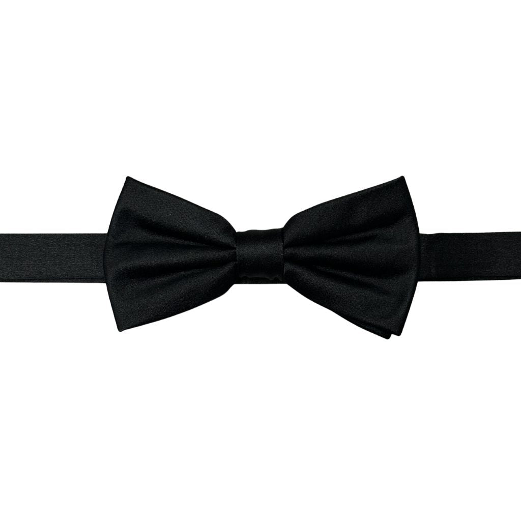 HENRY SARTORIAL Silk Textured Bowtie BLACK - Henry Bucks
