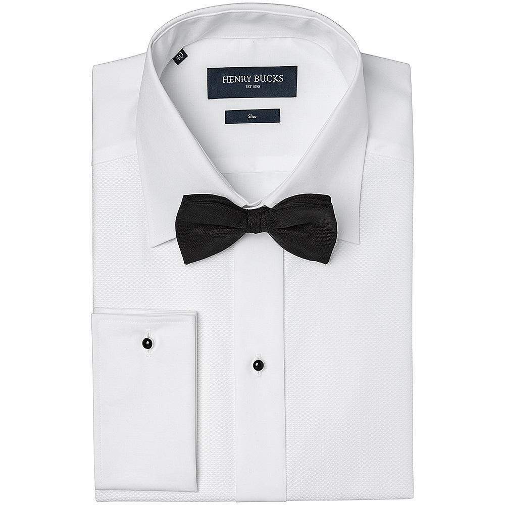 HENRY SARTORIAL Slim Fit Dinner Shirt WHITE - Henry BucksShirts9000134 - WHTE - DC - SLIM - 38