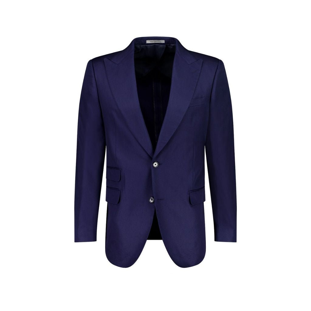 HENRY SARTORIAL Solbiati Cotton Blazer NAVY REG - Henry Bucks