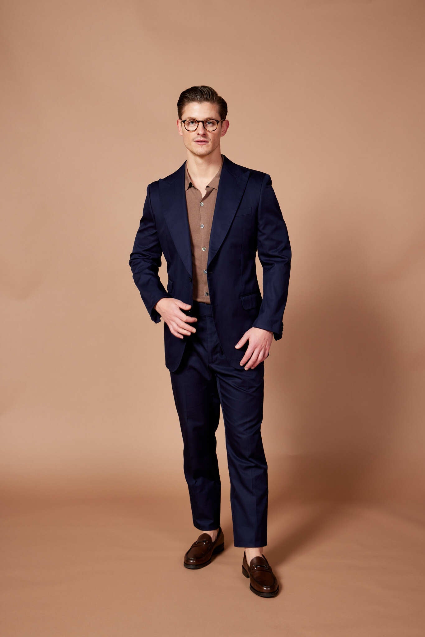 HENRY SARTORIAL Solbiati Cotton Blazer NAVY REG - Henry BucksBlazers33AW230007 - NAVY - R - 48