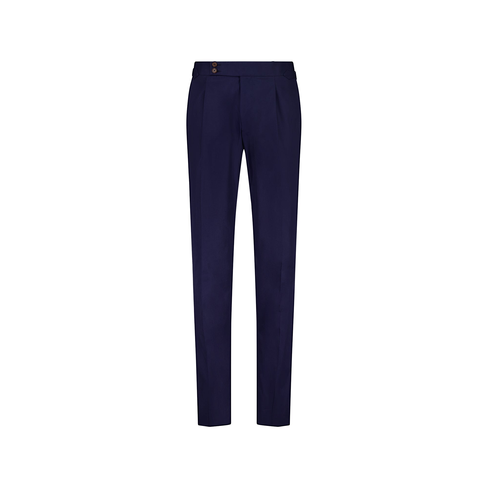 HENRY SARTORIAL Solbiati Cotton Pleated Trousers NAVY REG - Henry BucksTrouser - Formal34AW230068 - NAVY - R - 32