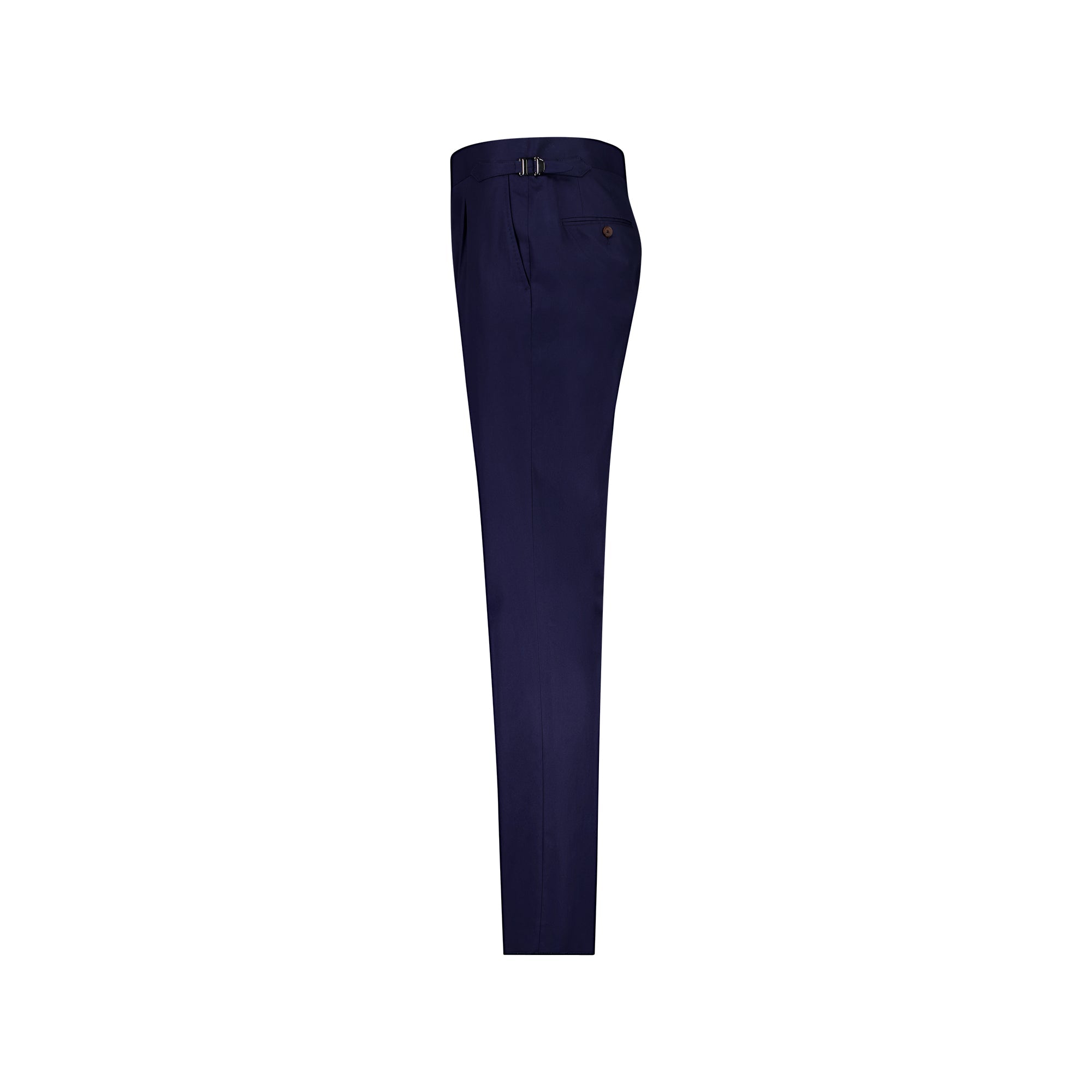 HENRY SARTORIAL Solbiati Cotton Pleated Trousers NAVY REG - Henry BucksTrouser - Formal34AW230068 - NAVY - R - 32