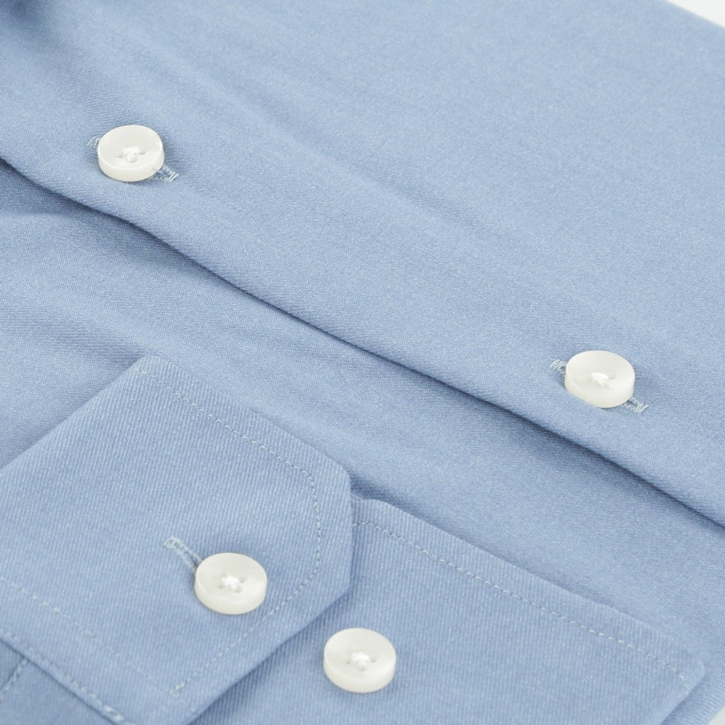 HENRY SARTORIAL Solid Cotton Long Sleeve Business Shirt NAVY - Henry Bucks