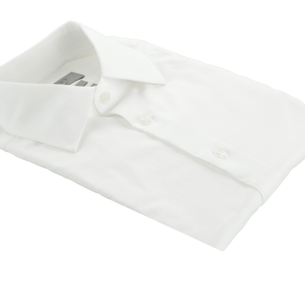 HENRY SARTORIAL Solid Oxford Long Sleeve Business Shirt WHITE (Online only*) - Henry Bucks