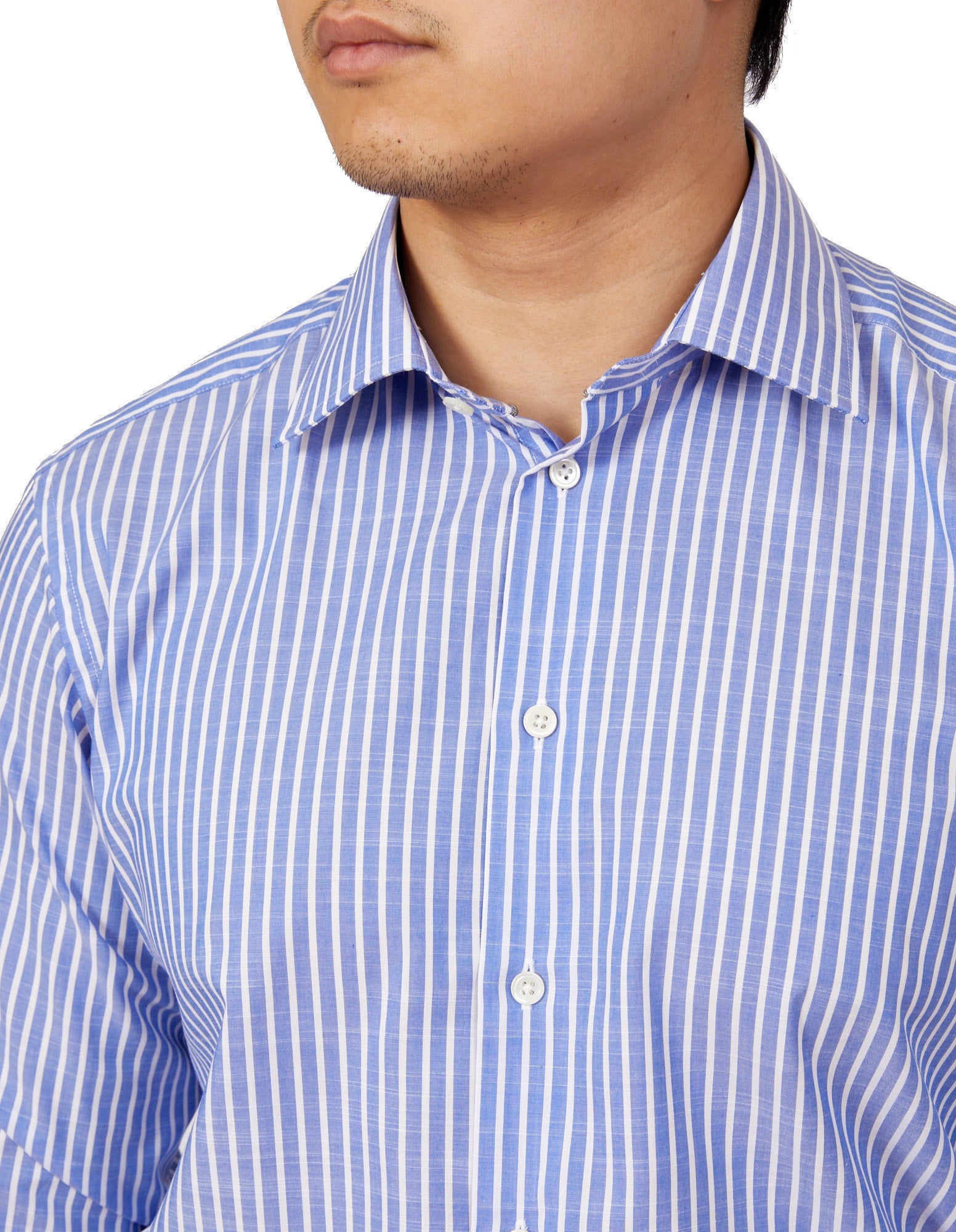 HENRY SARTORIAL Stripe Shirt Contemporary BLUE - Henry BucksShirts01SS220042 - BLUE - 37