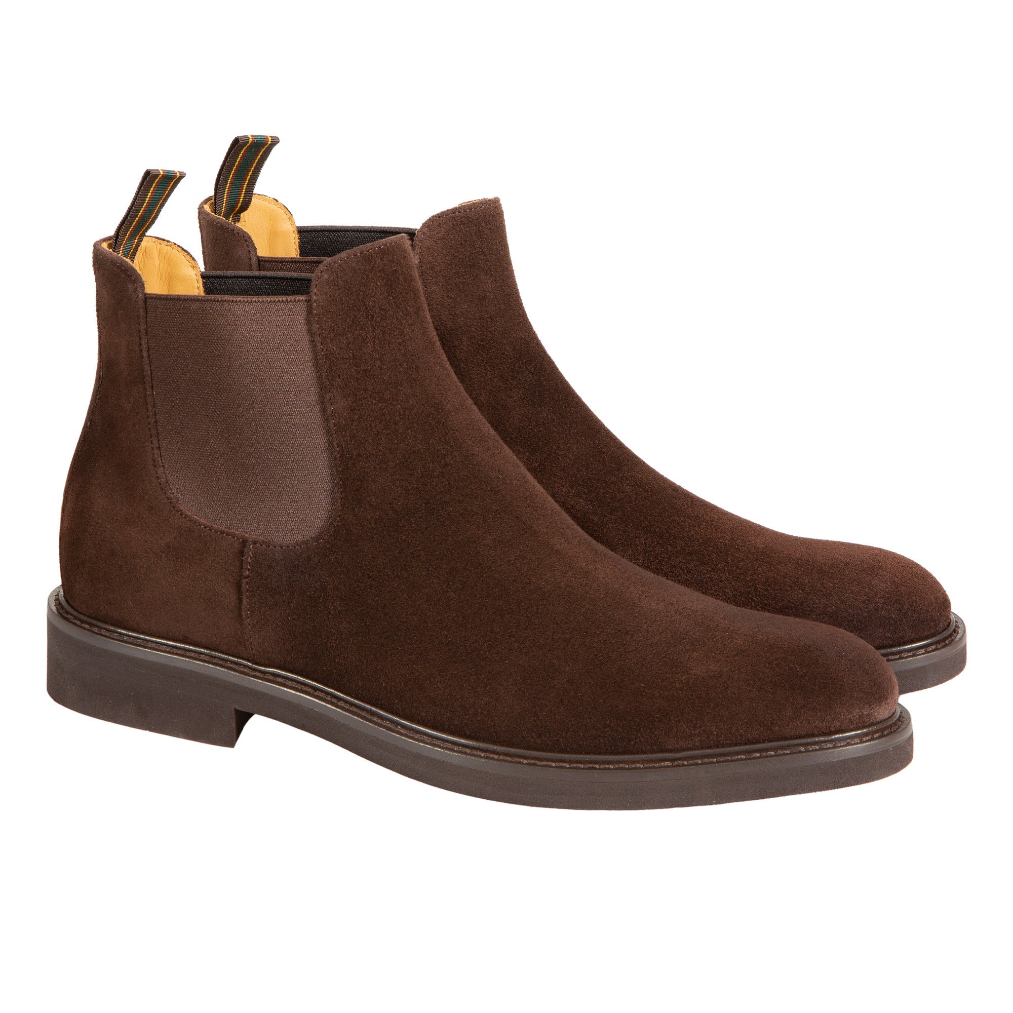 HENRY SARTORIAL Suede Chelsea Boot BROWN - Henry BucksBoots8000407 - BROWN - 7