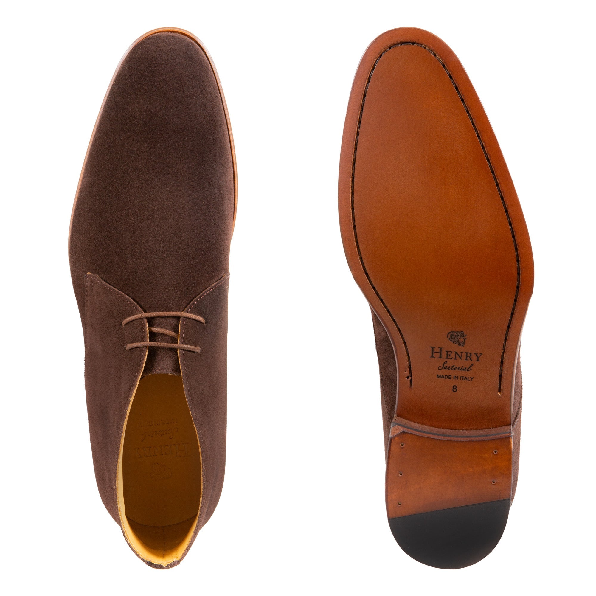 HENRY SARTORIAL Suede Desert Boot BROWN - Henry BucksBoots8000406 - BROWN - 7