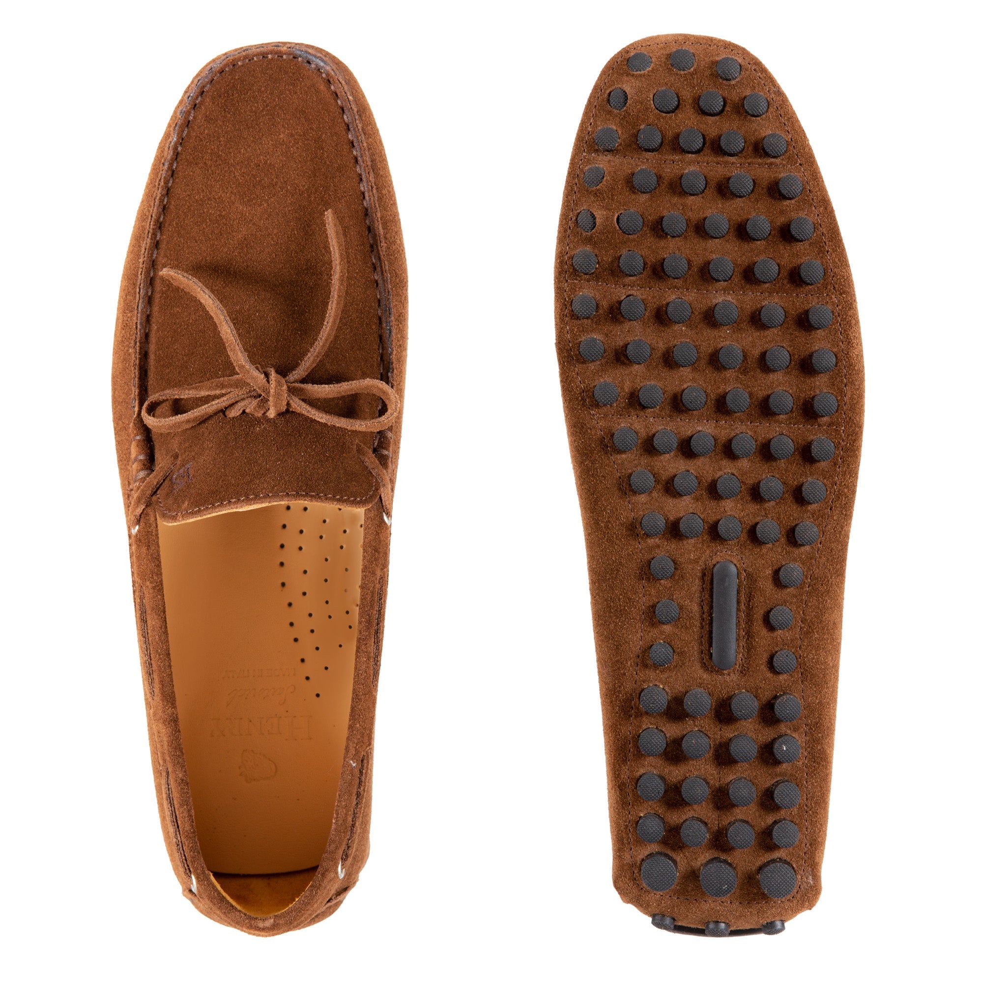 HENRY SARTORIAL Suede Driving Shoes CHOCOLATE - Henry BucksLoafers & Driving Shoes80SS220005 - CHOC - 7