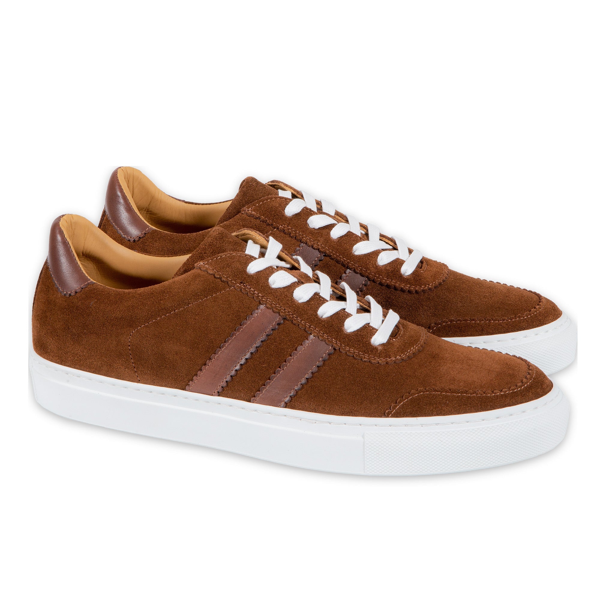 HENRY SARTORIAL Suede Leather Sneakers DARK BROWN - Henry BucksSneakers8000409 - BRDK - 7