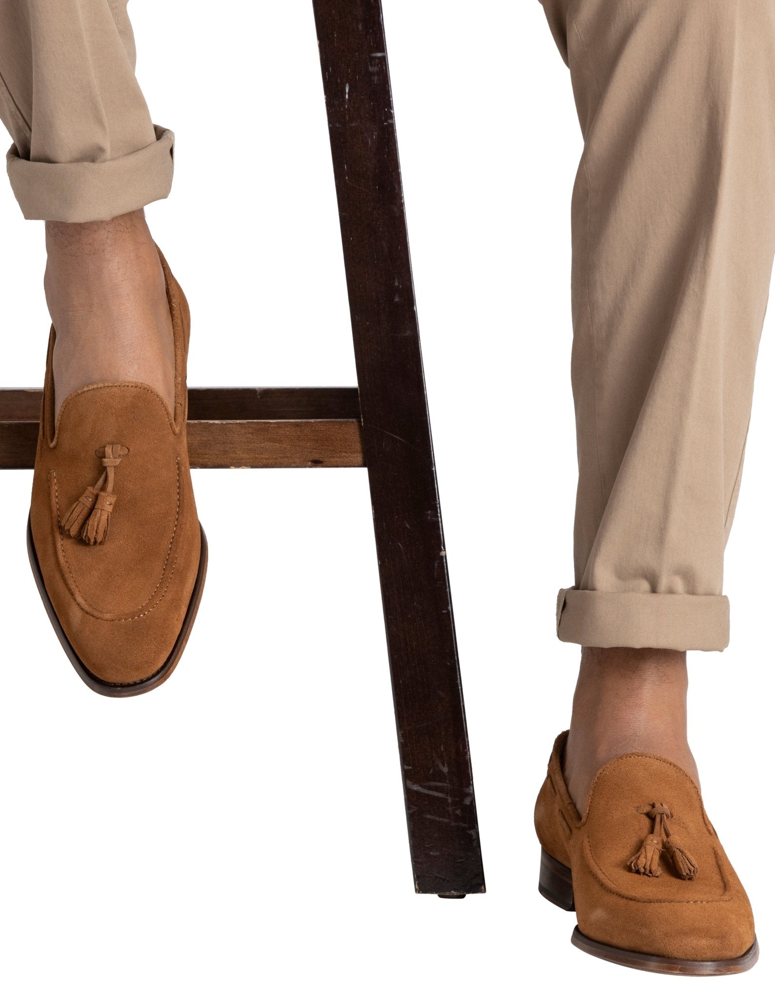 HENRY SARTORIAL Suede Wesley Loafers TOBACCO - Henry BucksLoafers & Driving Shoes80S0003SUE - TOBCCO - 4