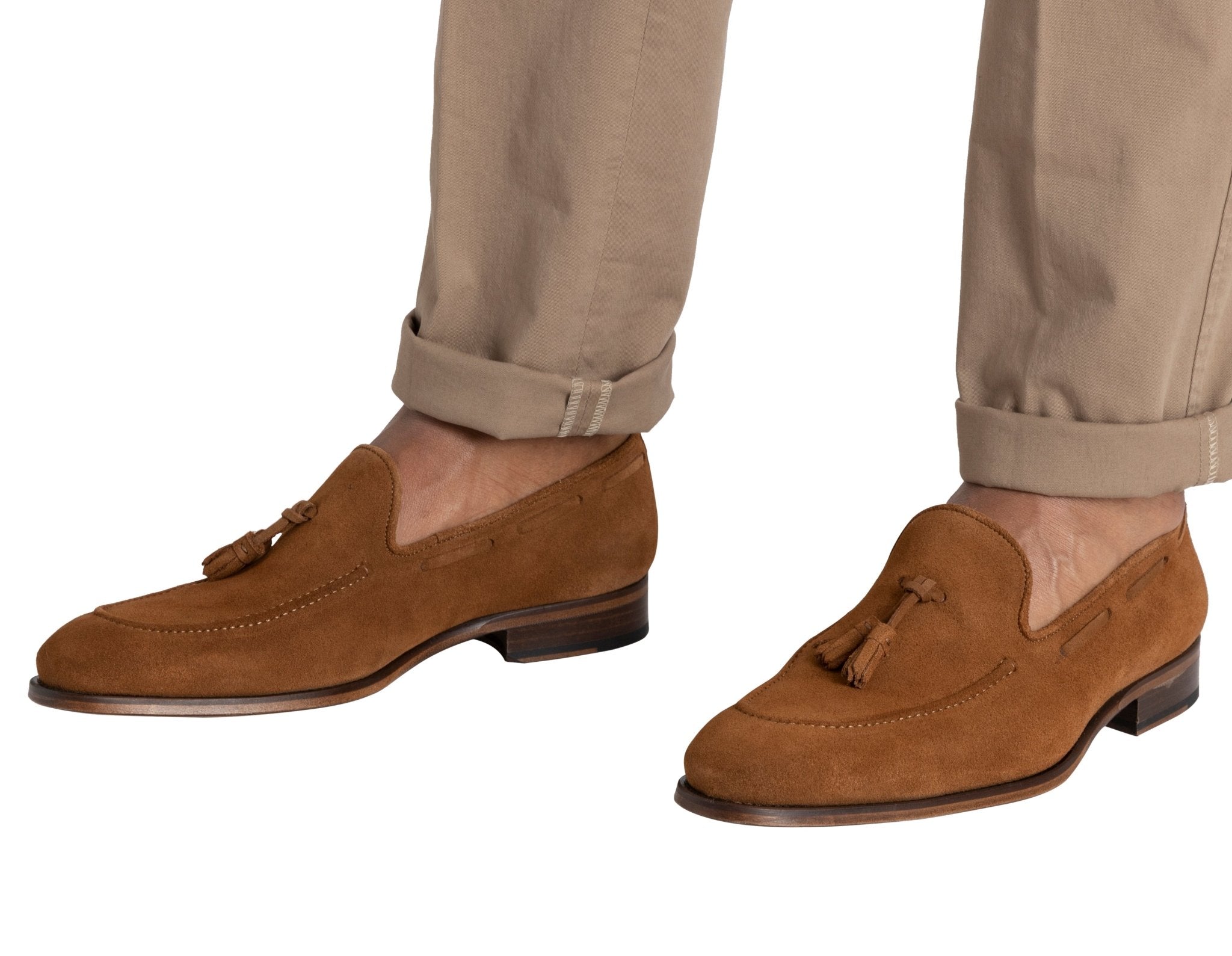 HENRY SARTORIAL Suede Wesley Loafers TOBACCO - Henry BucksLoafers & Driving Shoes80S0003SUE - TOBCCO - 4