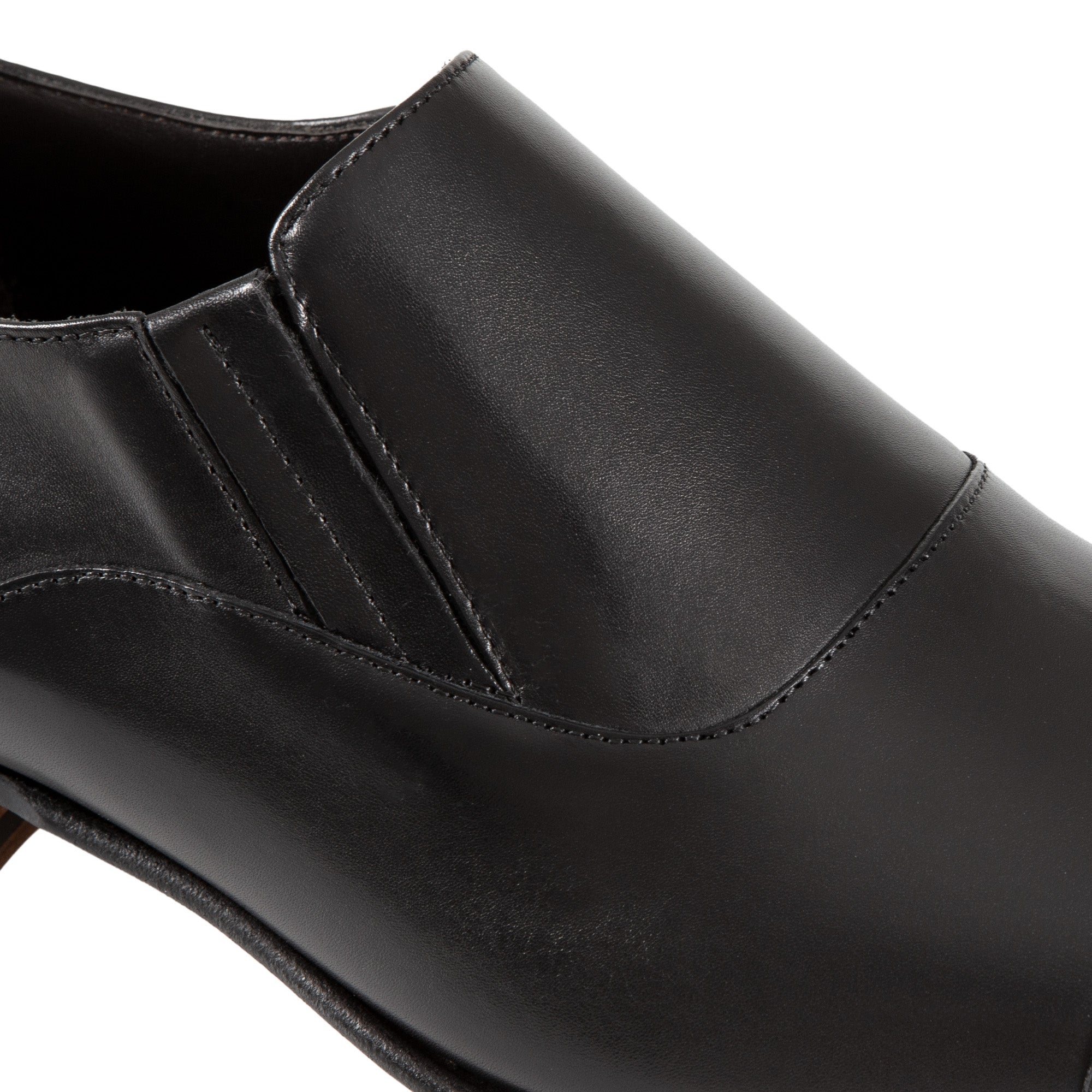 HENRY SARTORIAL Toe Cap Elastic Loafers BLACK - Henry BucksLoafers & Driving Shoes8000410 - BLCK - 7