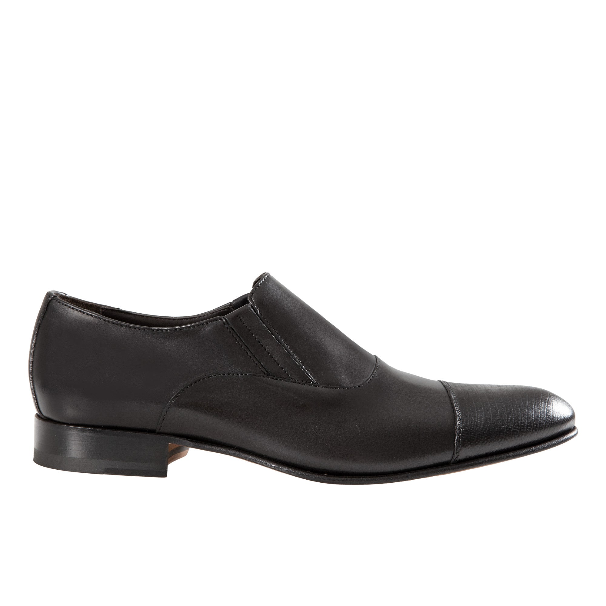 HENRY SARTORIAL Toe Cap Elastic Loafers BLACK - Henry BucksLoafers & Driving Shoes8000410 - BLCK - 7