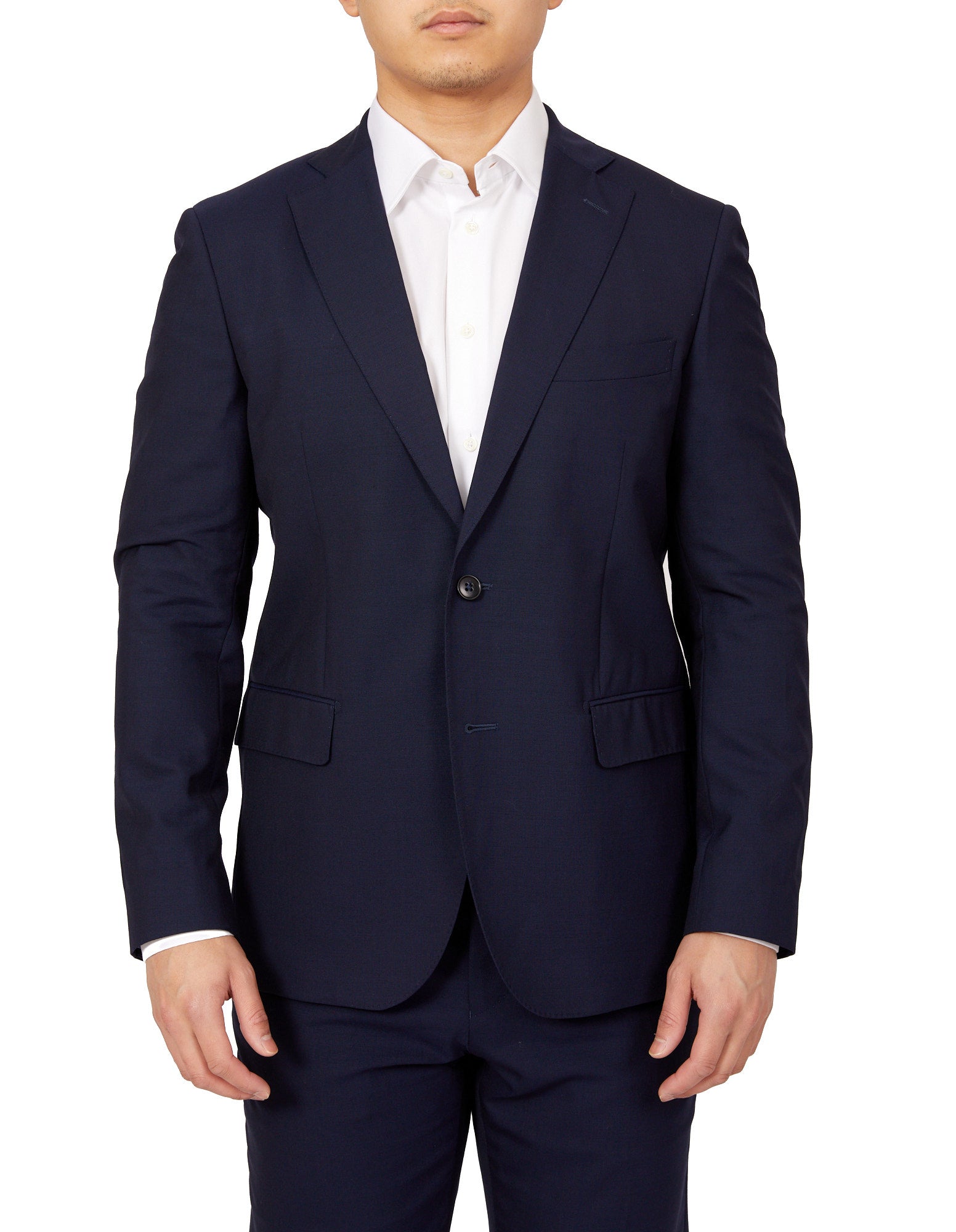 HENRY SARTORIAL Twill Suit BLUE REG - Henry BucksSuits23SS22028 - BLUE - R - 46