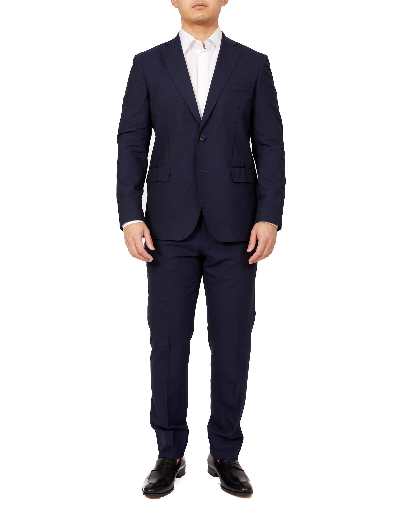 HENRY SARTORIAL Twill Suit BLUE REG - Henry BucksSuits23SS22028 - BLUE - R - 46