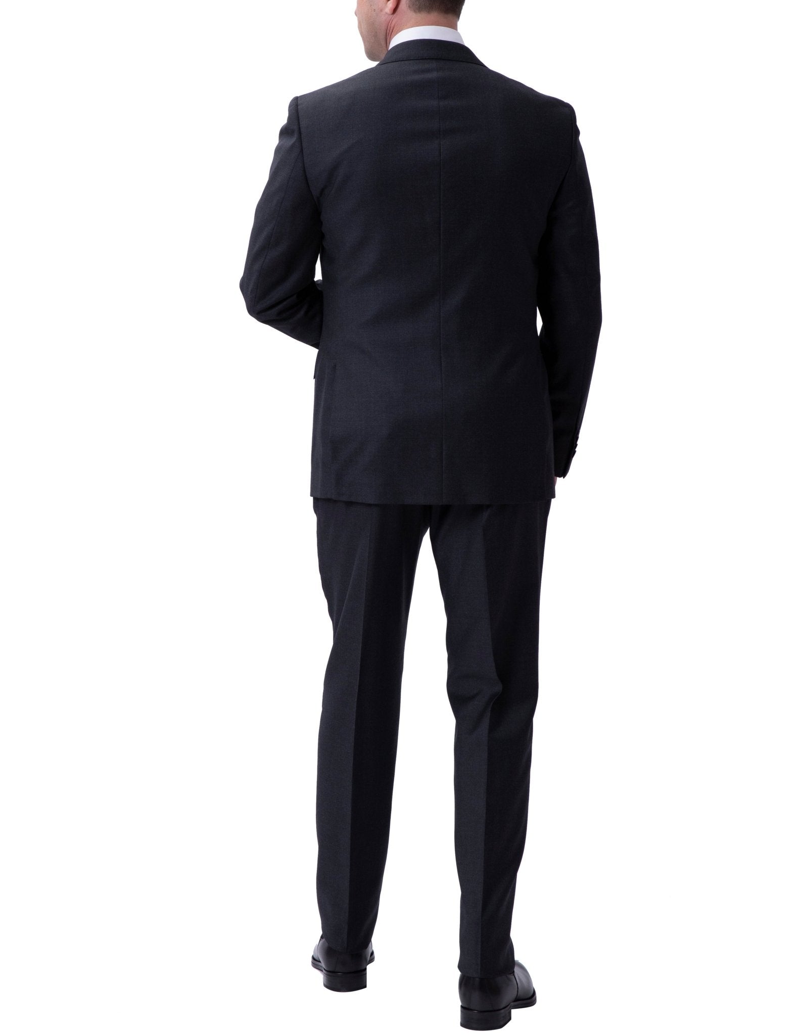 HENRY SARTORIAL Twill Suit CHARCOAL REG - Henry BucksSuits23BSR023 - CHCL - R - 46
