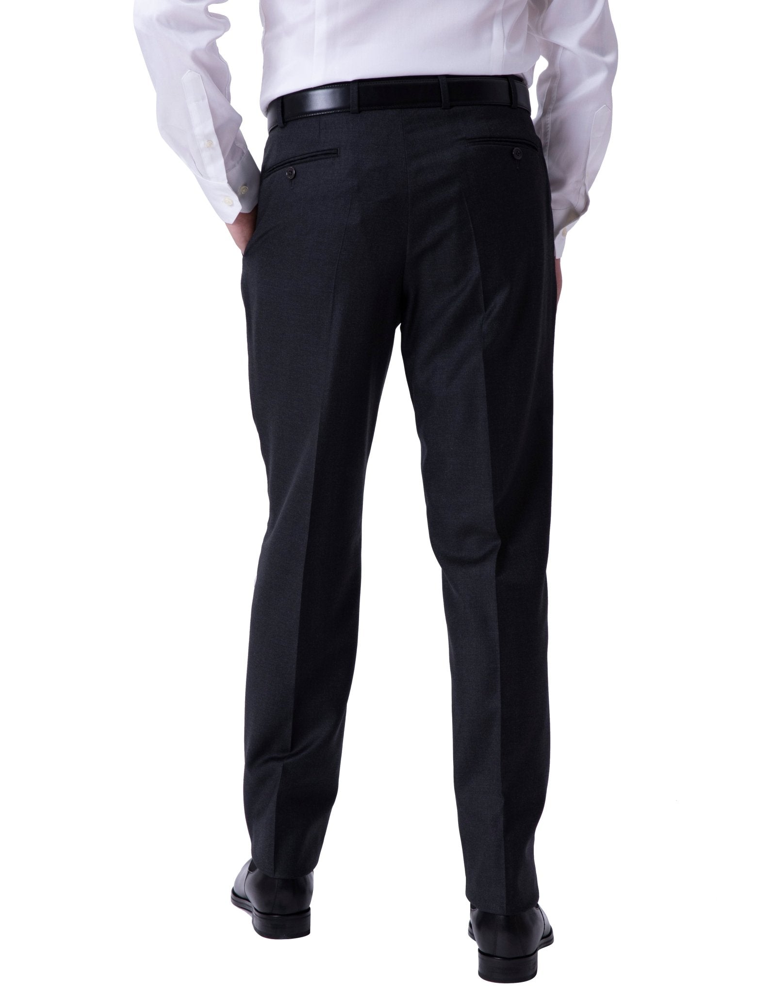 HENRY SARTORIAL Twill Suit CHARCOAL REG - Henry BucksSuits23BSR023 - CHCL - R - 46