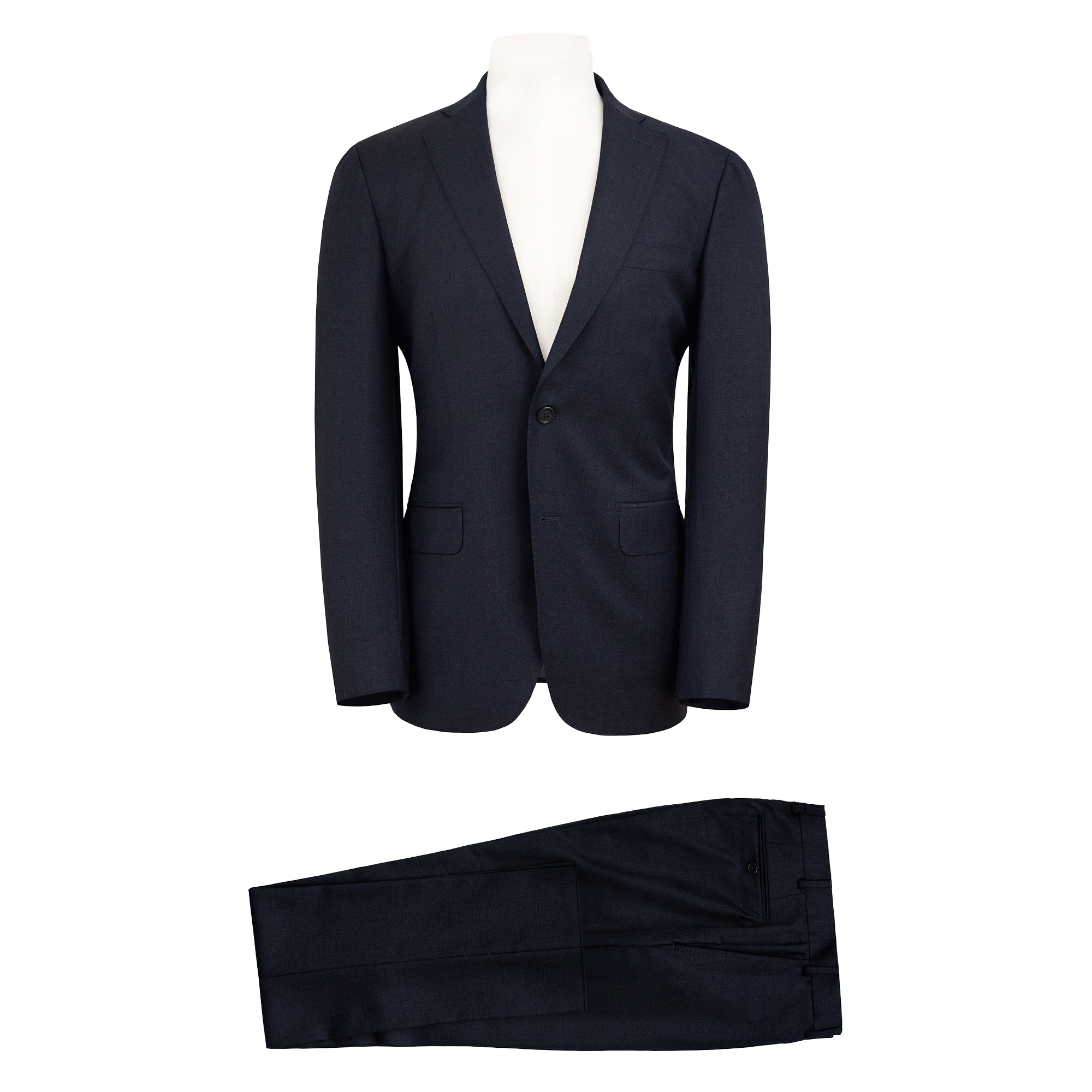 HENRY SARTORIAL Twill Suit CHARCOAL REG - Henry BucksSuits23BSR023 - CHCL - R - 46